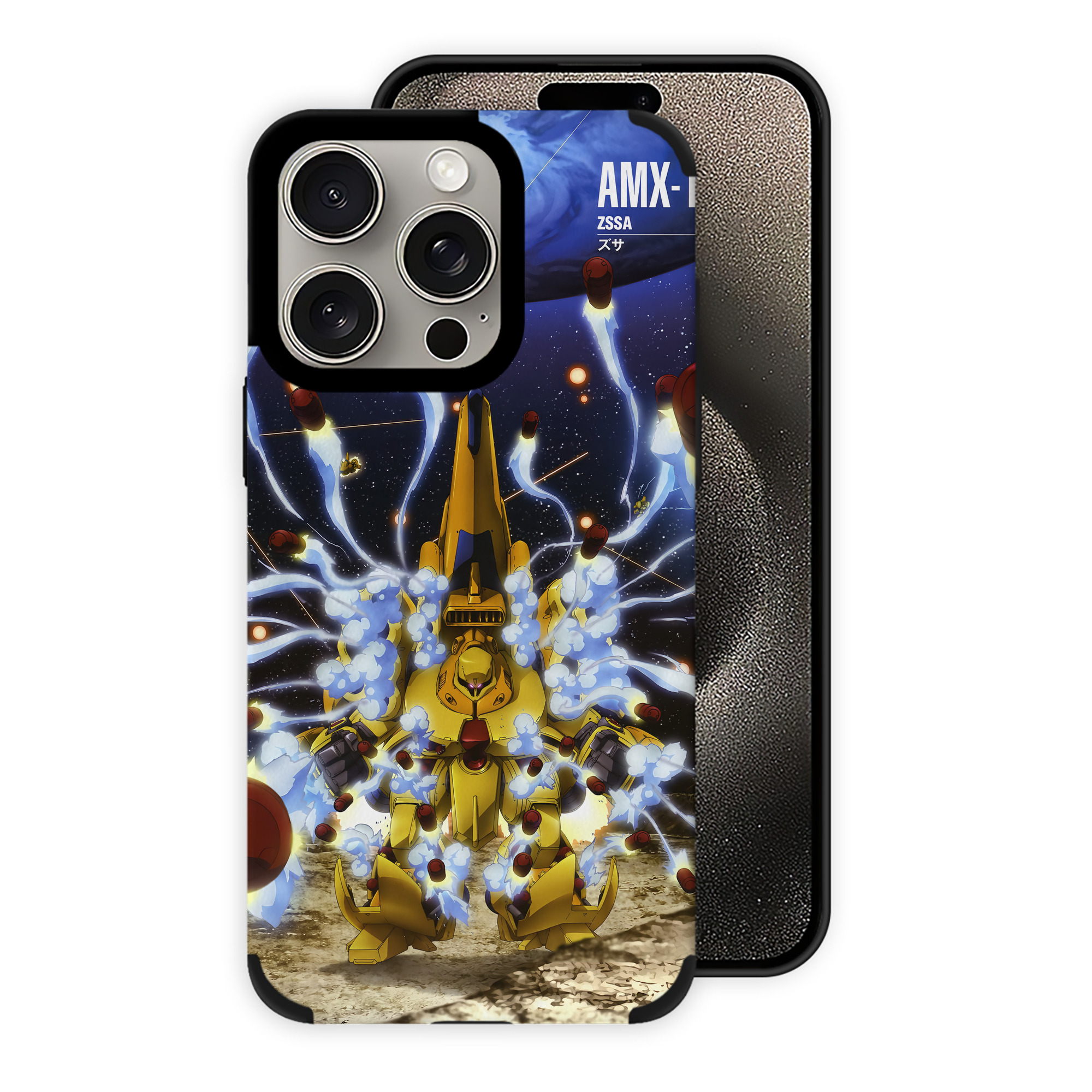（画像用） 機動戦士ガンダム Mobile Suit Gundam 【iPhone15ProMax対応】 PUレザー スマホケース 耐衝撃＆黄変防止