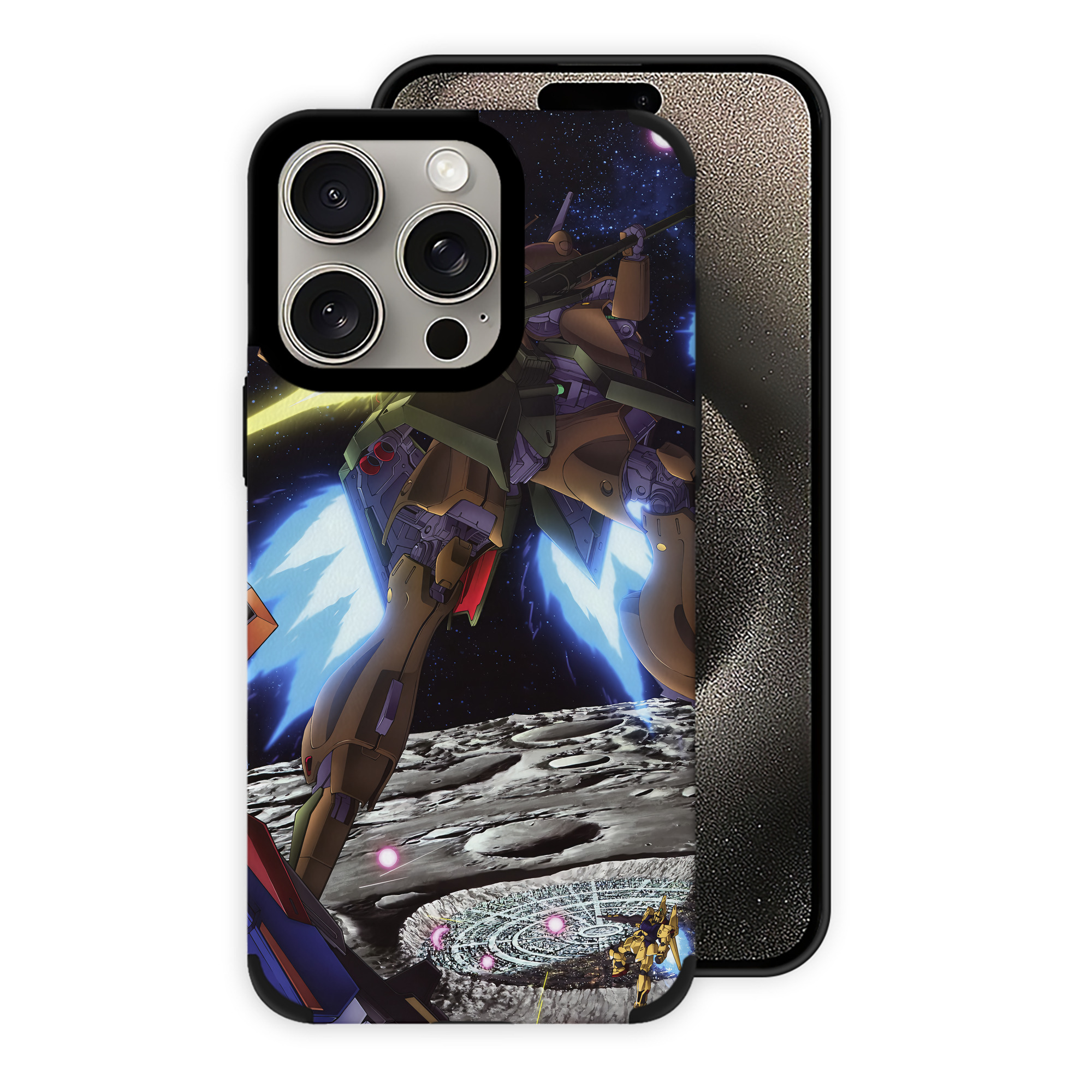 （画像用） 機動戦士ガンダム Mobile Suit Gundam 【iPhone15ProMax対応】 PUレザー スマホケース 耐衝撃＆黄変防止