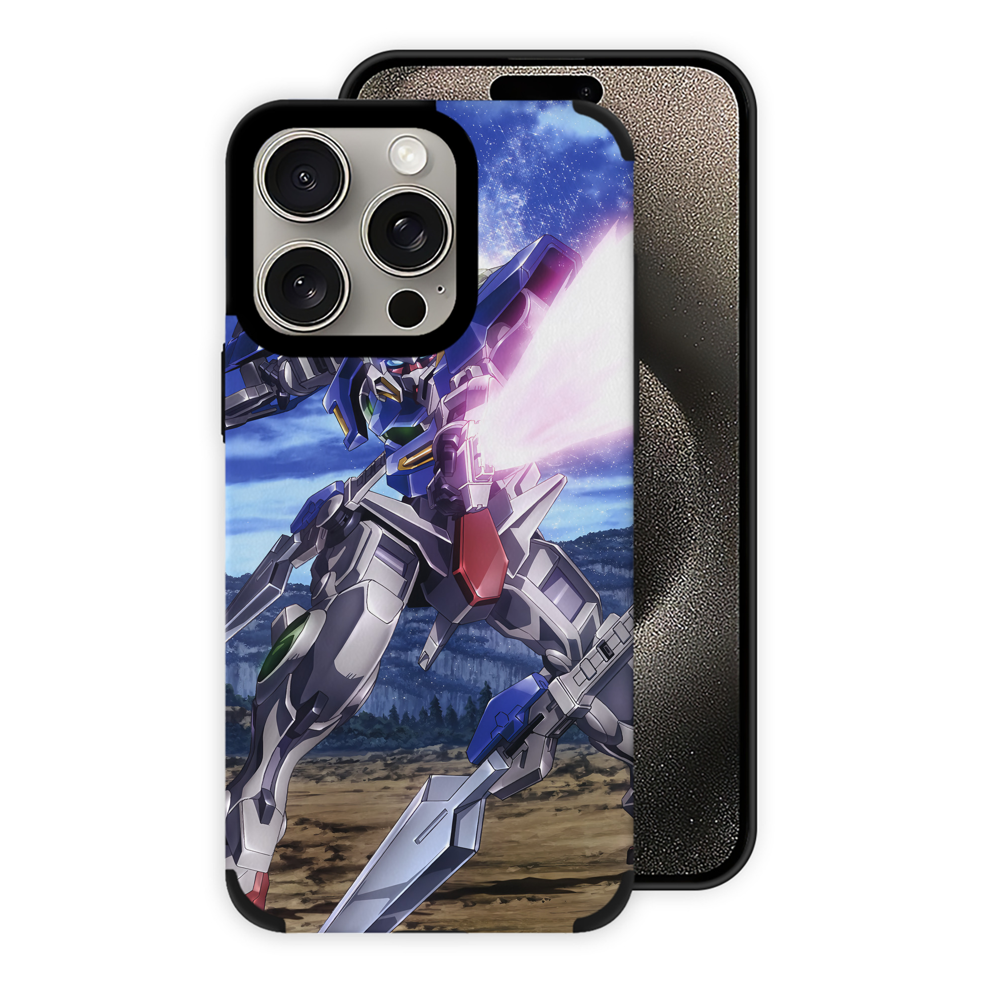 （画像用） 機動戦士ガンダム Mobile Suit Gundam 【iPhone15ProMax対応】 PUレザー スマホケース 耐衝撃＆黄変防止
