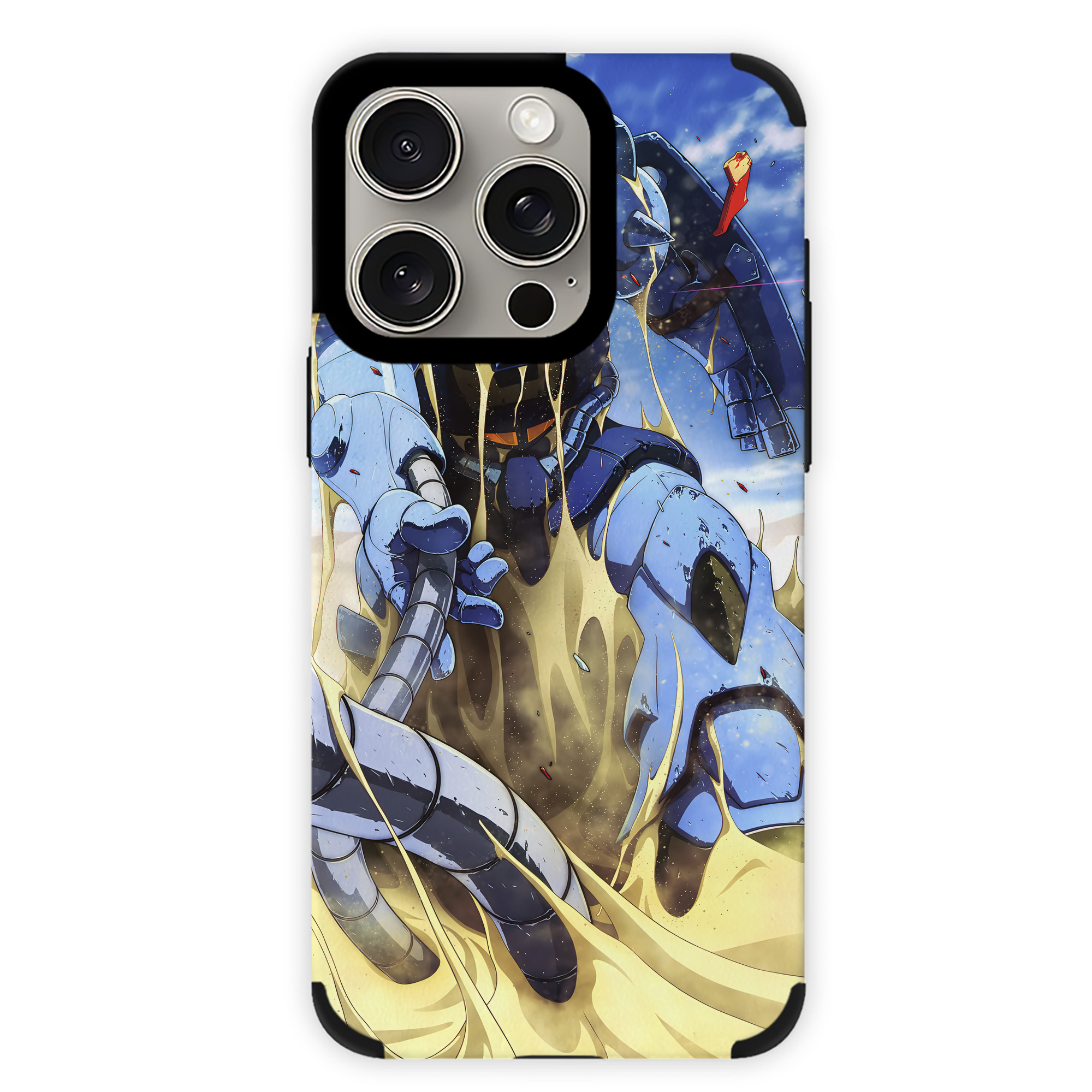 （画像用） 機動戦士ガンダム Mobile Suit Gundam 【iPhone15ProMax対応】 PUレザー スマホケース 耐衝撃＆黄変防止