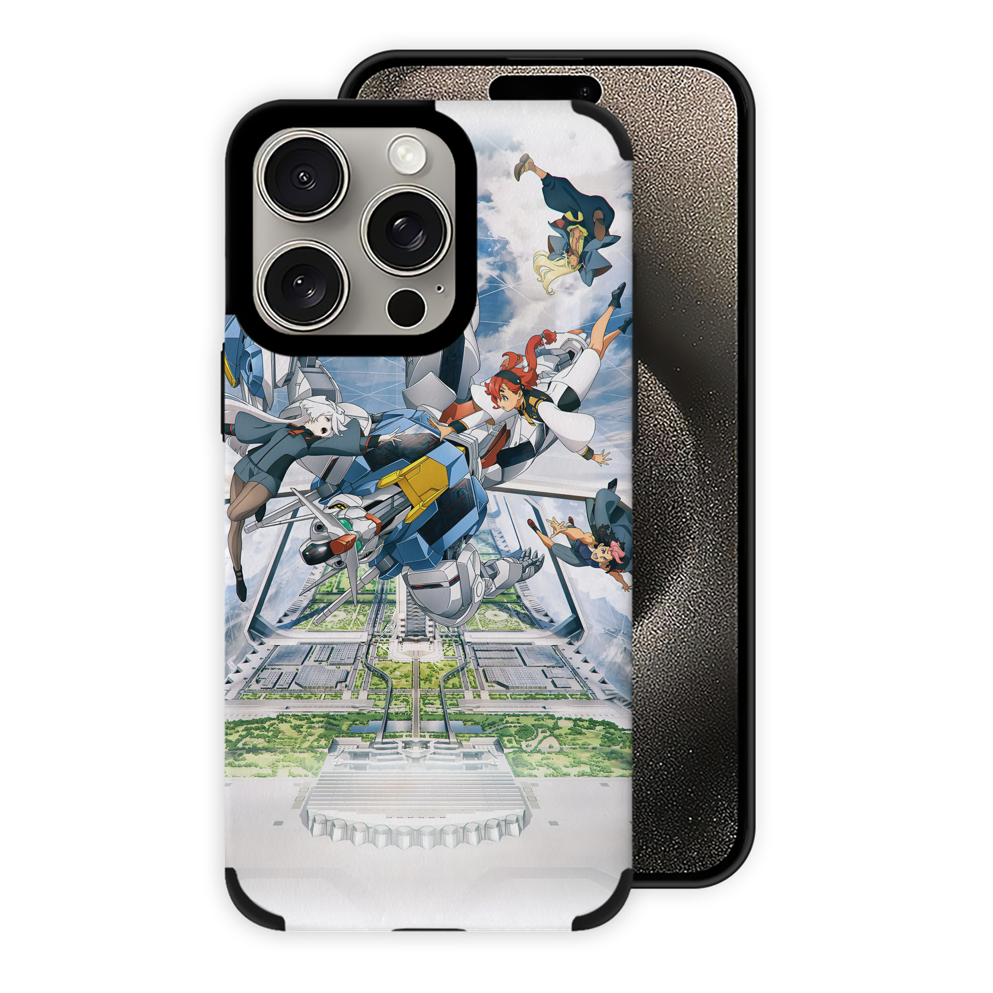 （画像用） 機動戦士ガンダム Mobile Suit Gundam 【iPhone15ProMax対応】 PUレザー スマホケース 耐衝撃＆黄変防止
