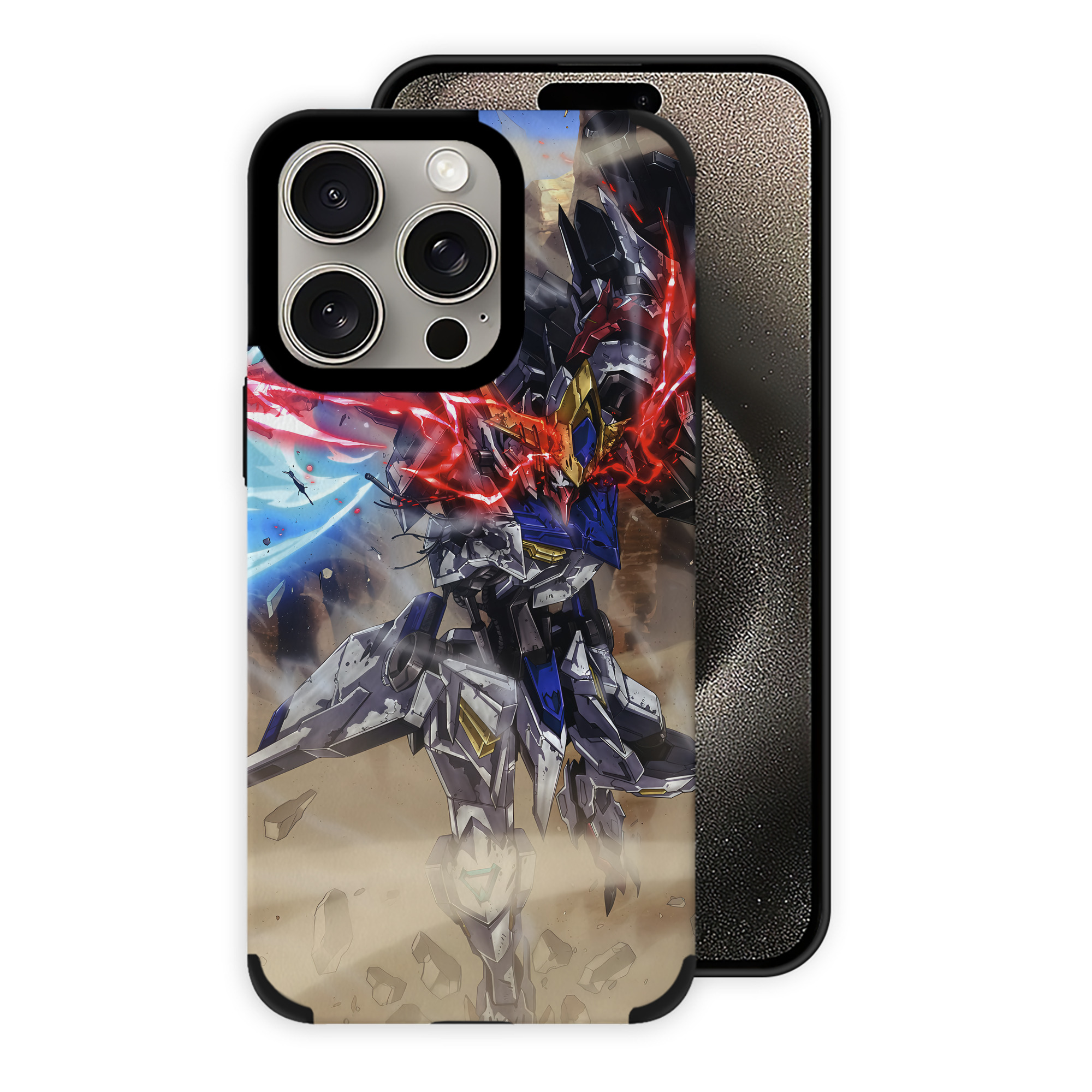 （画像用） 機動戦士ガンダム Mobile Suit Gundam 【iPhone15ProMax対応】 PUレザー スマホケース 耐衝撃＆黄変防止