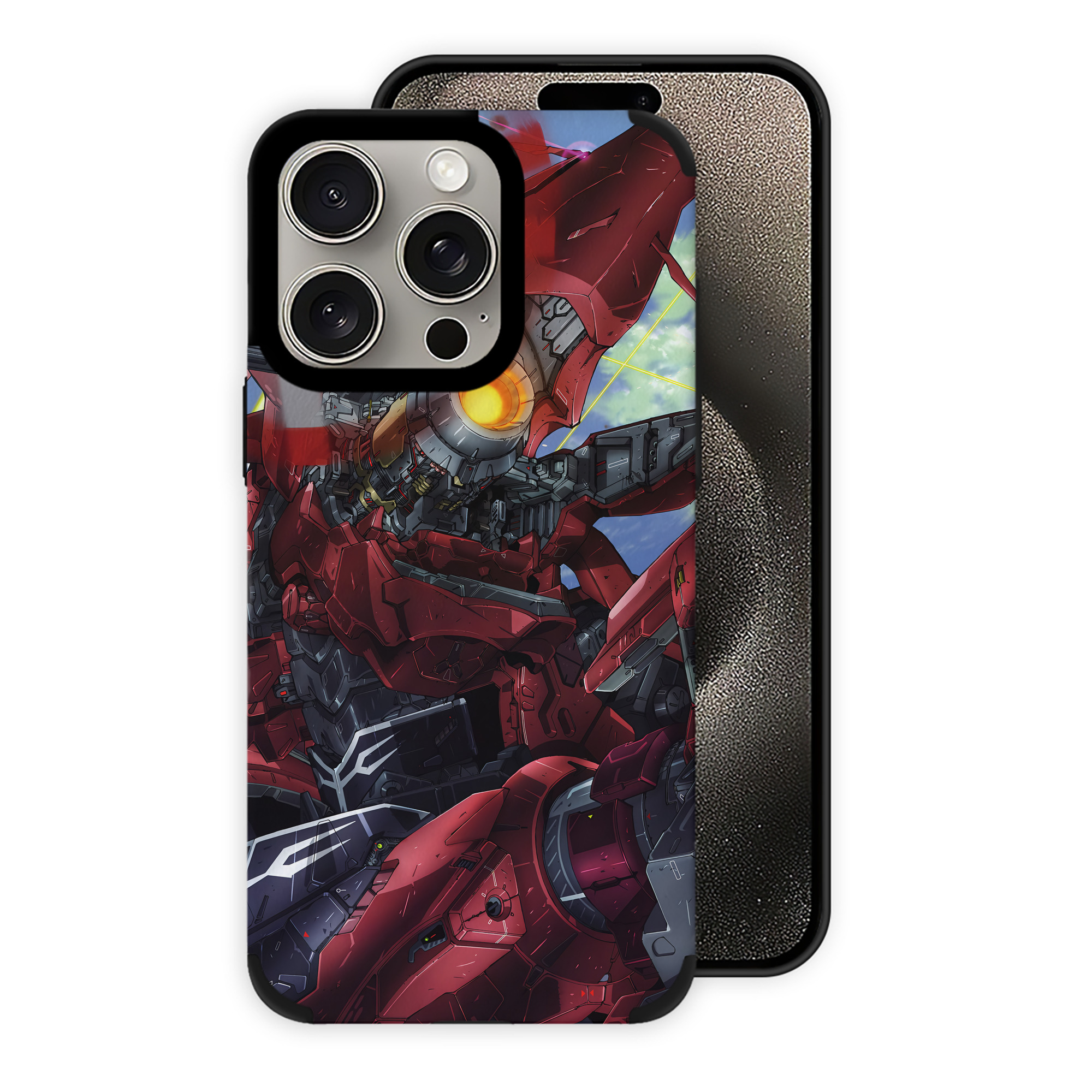 （画像用） 機動戦士ガンダム Mobile Suit Gundam 【iPhone15ProMax対応】 PUレザー スマホケース 耐衝撃＆黄変防止