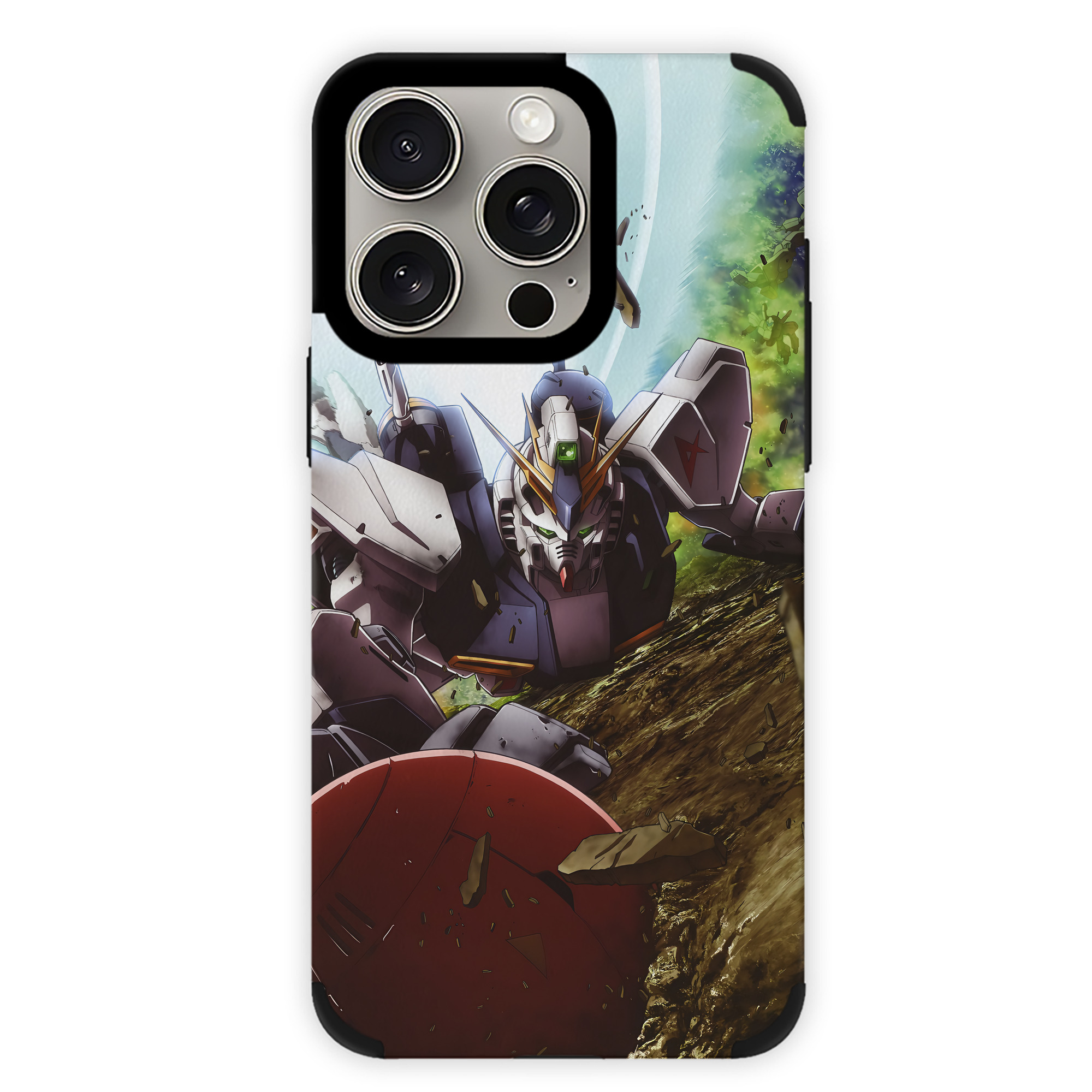 （画像用） 機動戦士ガンダム Mobile Suit Gundam 【iPhone15ProMax対応】 PUレザー スマホケース 耐衝撃＆黄変防止