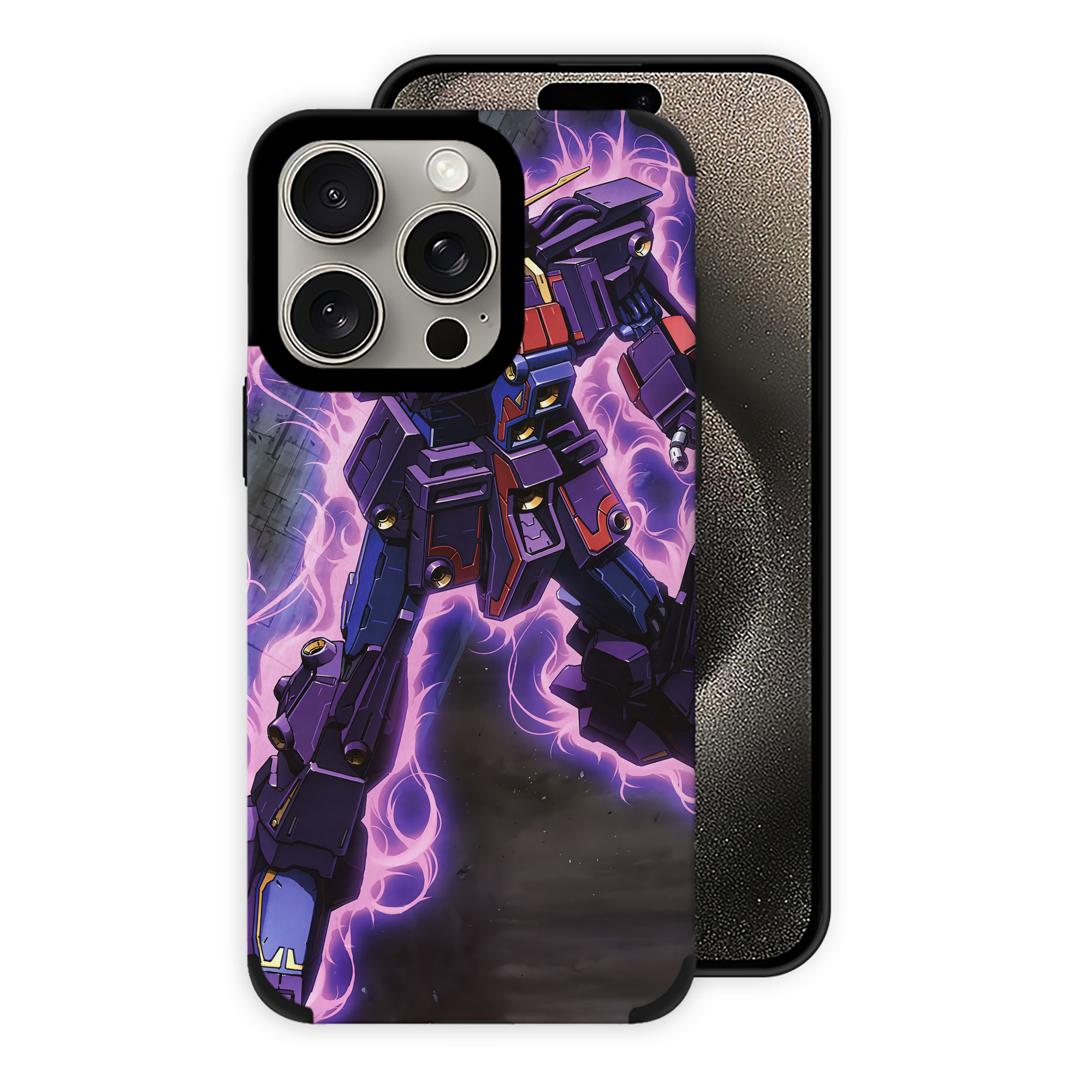 （画像用） 機動戦士ガンダム Mobile Suit Gundam 【iPhone15ProMax対応】 PUレザー スマホケース 耐衝撃＆黄変防止