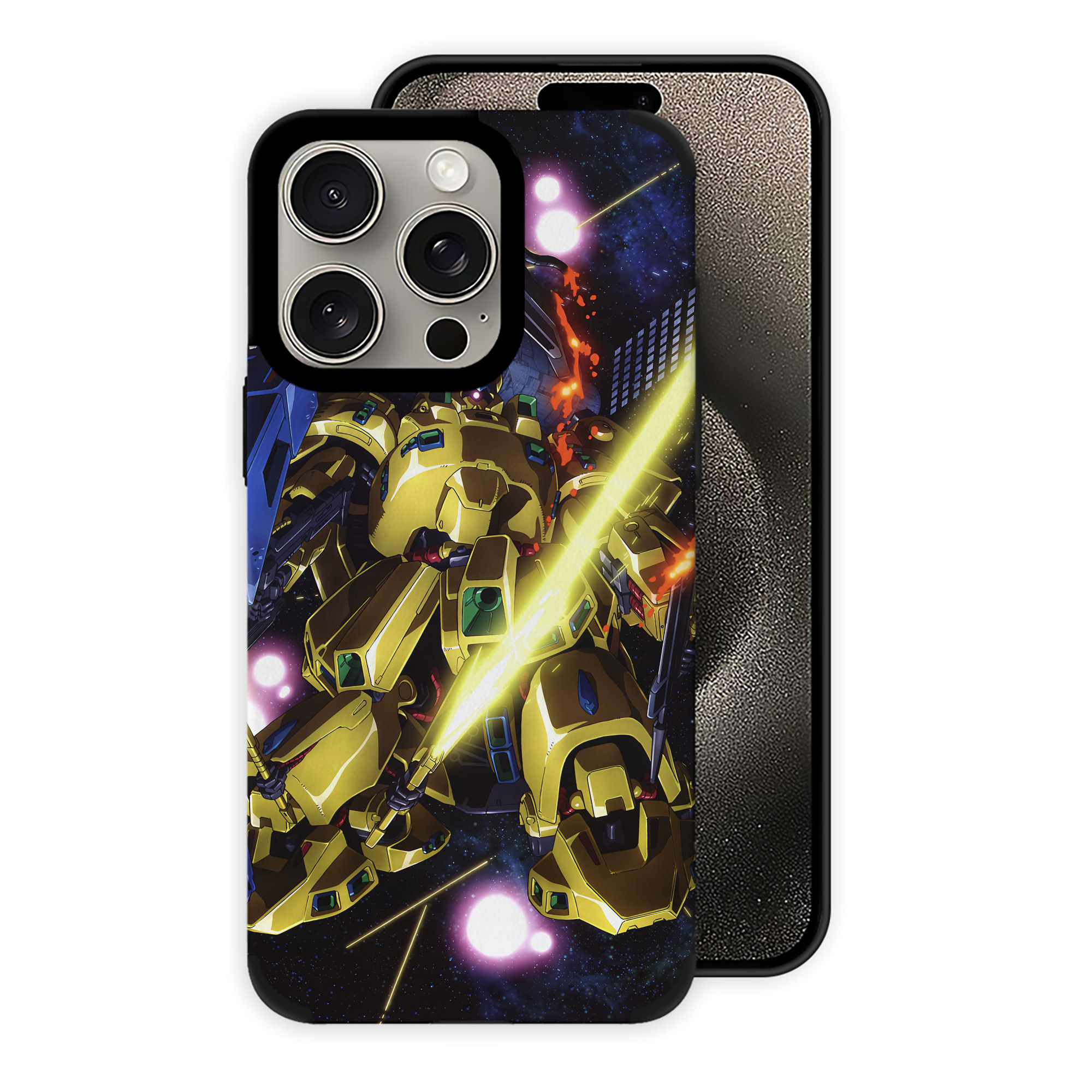 （画像用） 機動戦士ガンダム Mobile Suit Gundam 【iPhone15ProMax対応】 PUレザー スマホケース 耐衝撃＆黄変防止