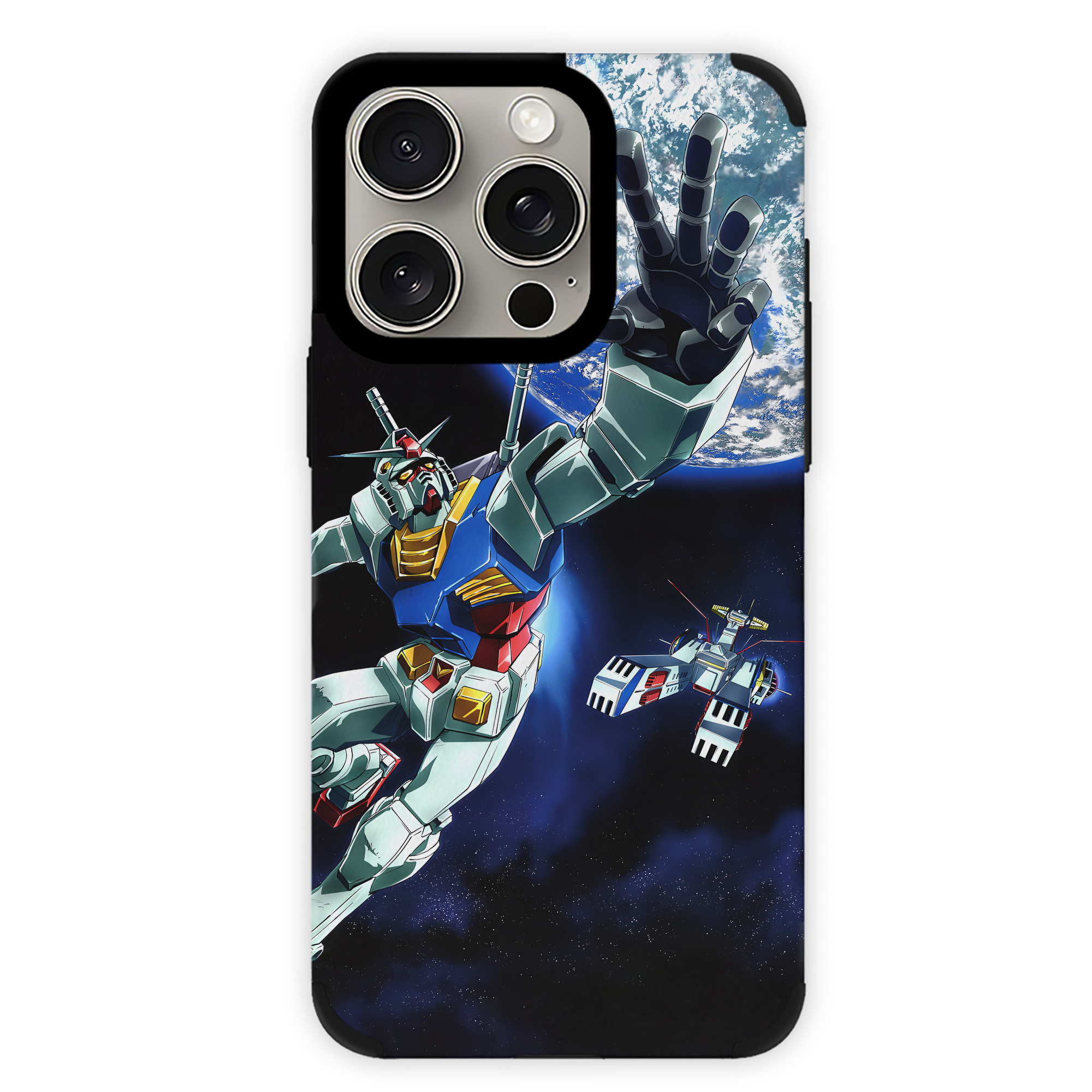 （画像用） 機動戦士ガンダム Mobile Suit Gundam 【iPhone15ProMax対応】 PUレザー スマホケース 耐衝撃＆黄変防止