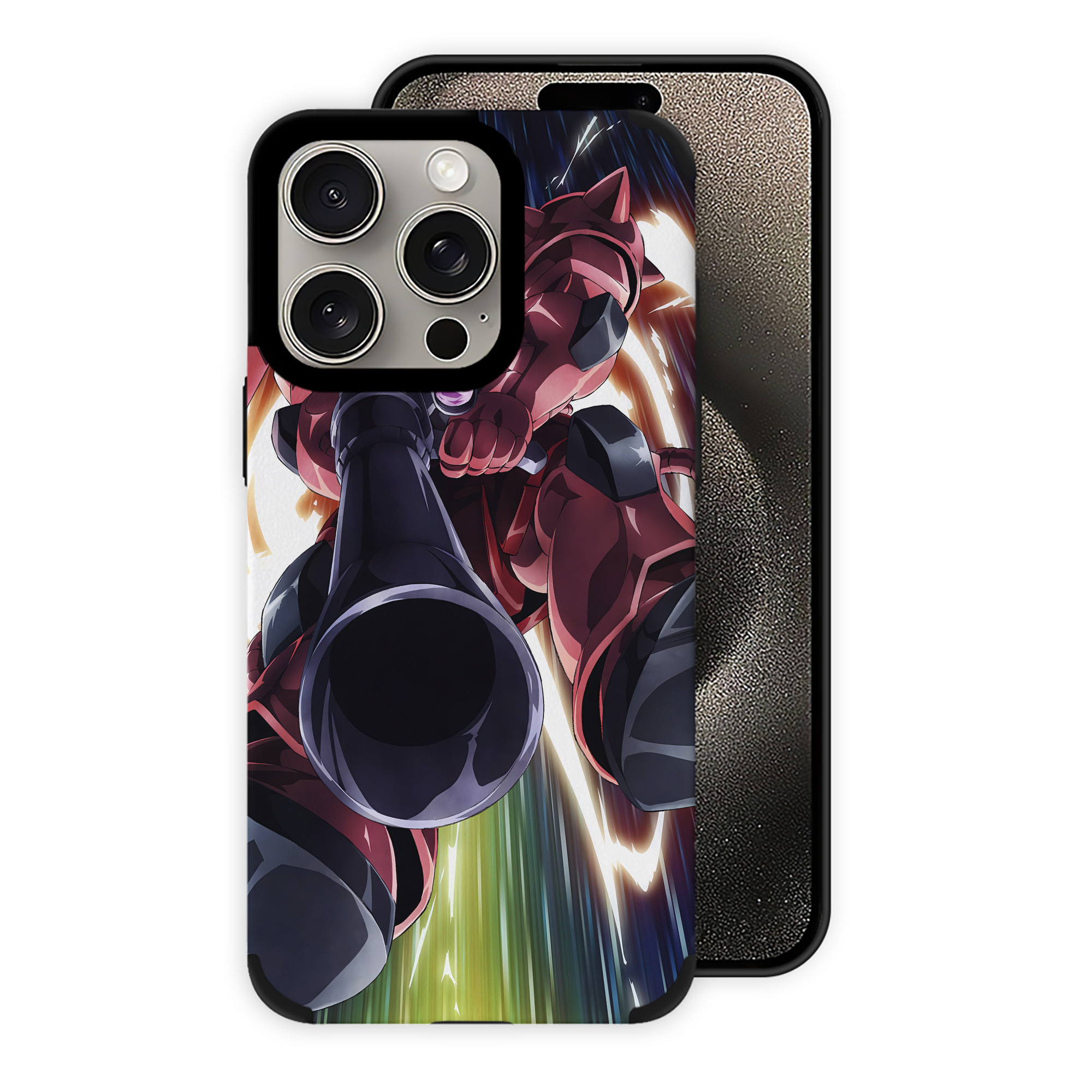 （画像用） 機動戦士ガンダム Mobile Suit Gundam 【iPhone15ProMax対応】 PUレザー スマホケース 耐衝撃＆黄変防止