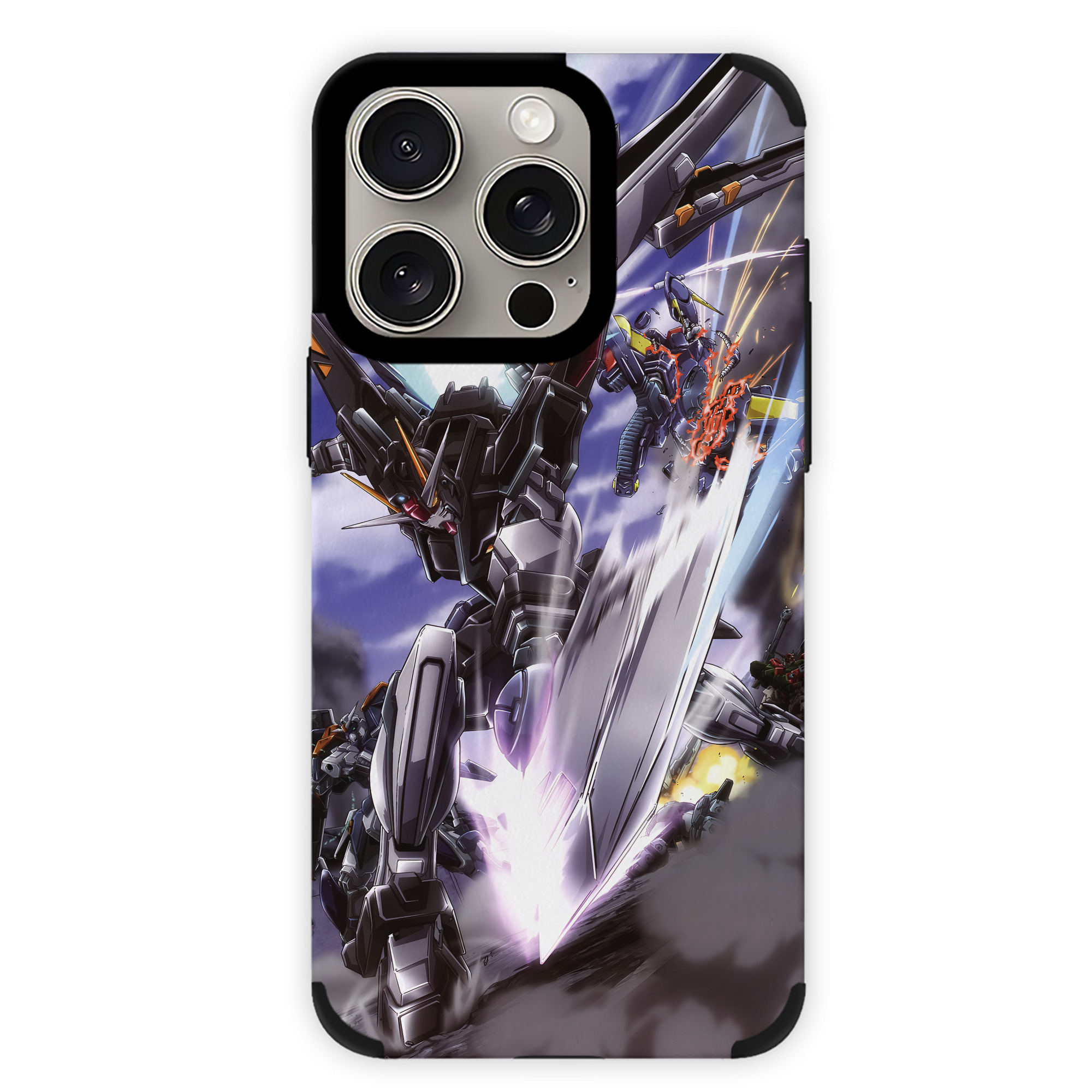 （画像用） 機動戦士ガンダム Mobile Suit Gundam 【iPhone15ProMax対応】 PUレザー スマホケース 耐衝撃＆黄変防止