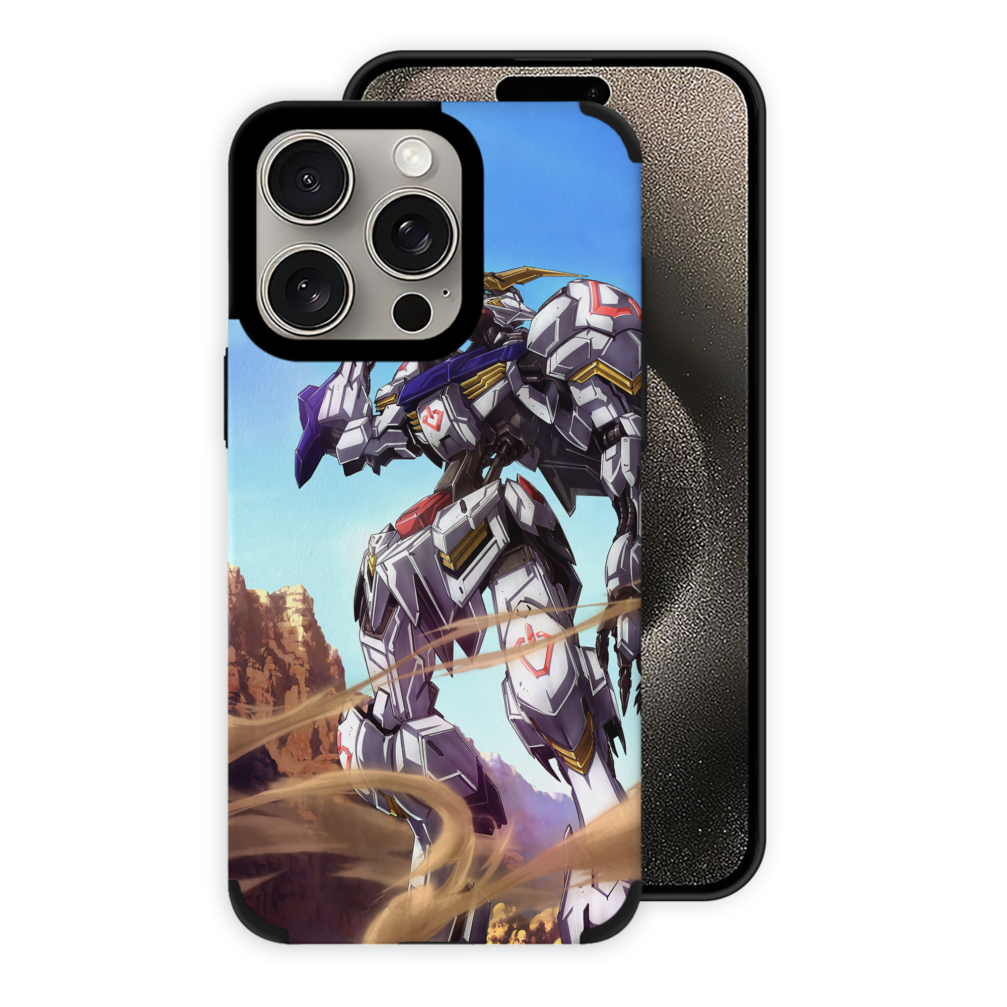 （画像用） 機動戦士ガンダム Mobile Suit Gundam 【iPhone15ProMax対応】 PUレザー スマホケース 耐衝撃＆黄変防止