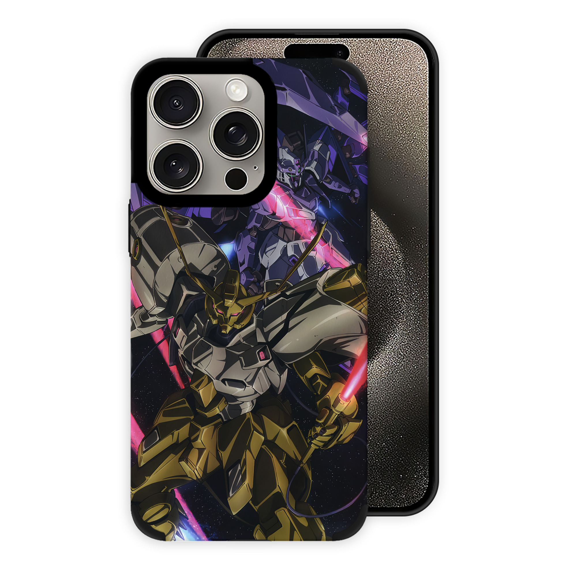 （画像用） 機動戦士ガンダム Mobile Suit Gundam 【iPhone15ProMax対応】 PUレザー スマホケース 耐衝撃＆黄変防止