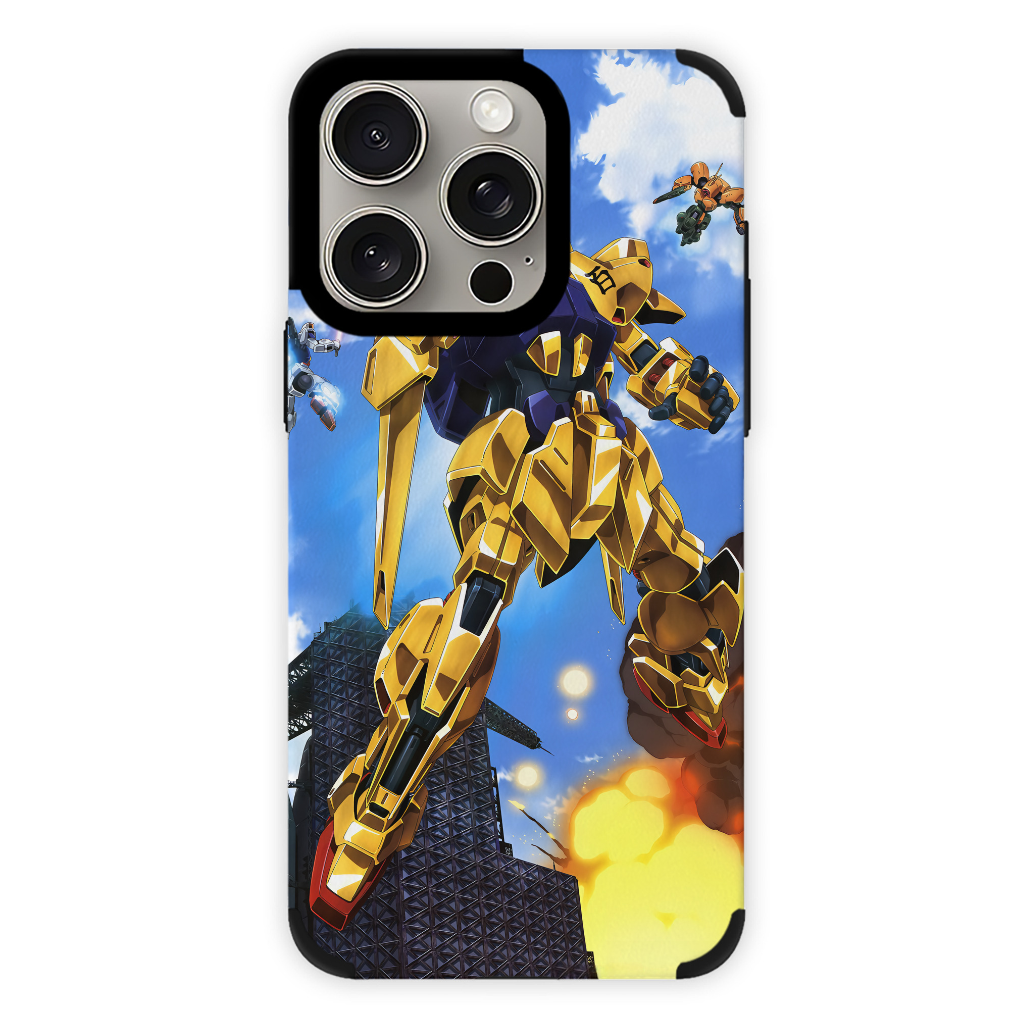 （画像用） 機動戦士ガンダム Mobile Suit Gundam 【iPhone15ProMax対応】 PUレザー スマホケース 耐衝撃＆黄変防止