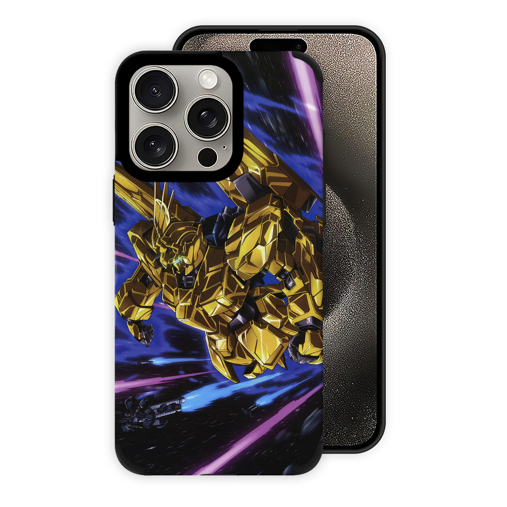 （画像用） 機動戦士ガンダム Mobile Suit Gundam 【iPhone15ProMax対応】 PUレザー スマホケース 耐衝撃＆黄変防止