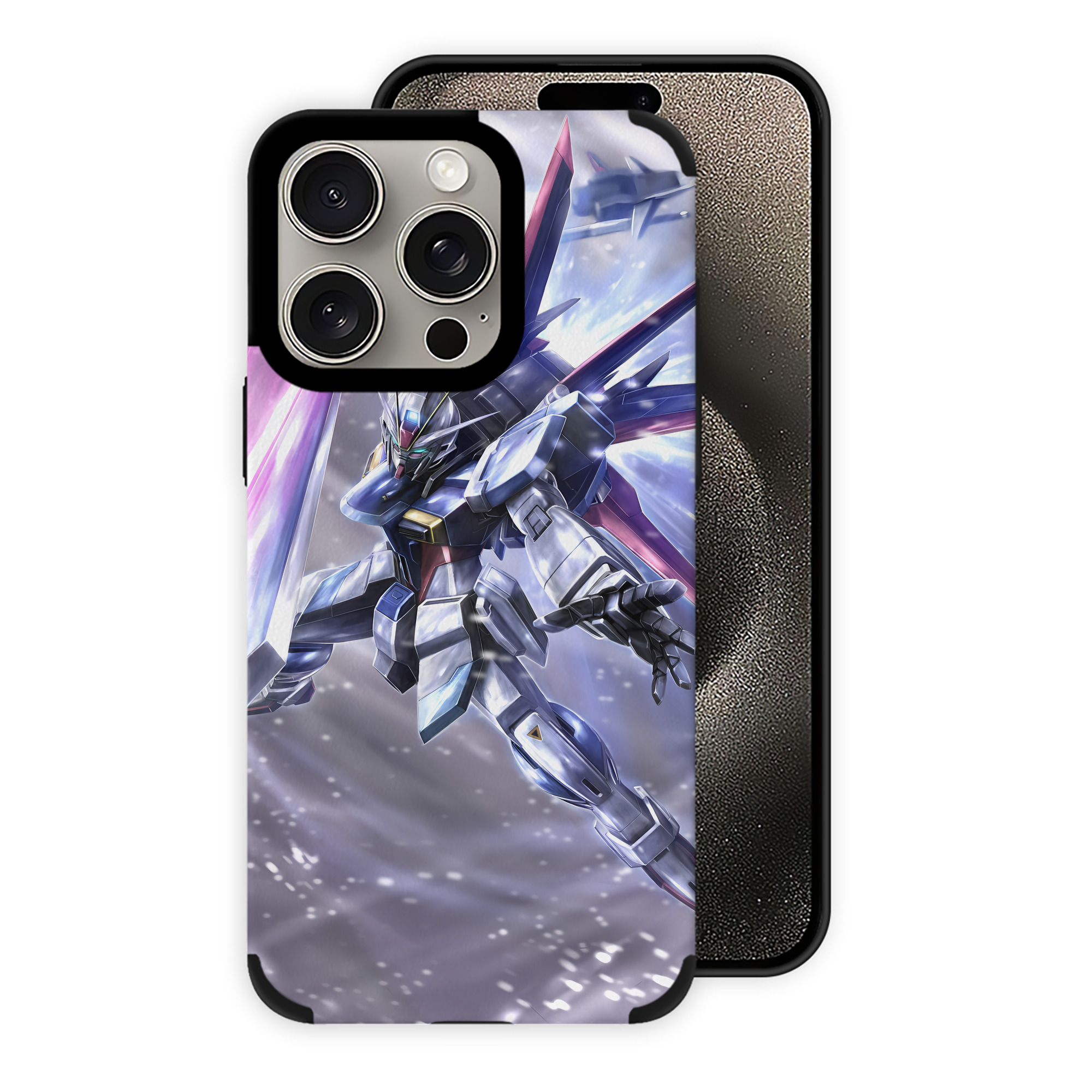 （画像用） 機動戦士ガンダム Mobile Suit Gundam 【iPhone15ProMax対応】 PUレザー スマホケース 耐衝撃＆黄変防止