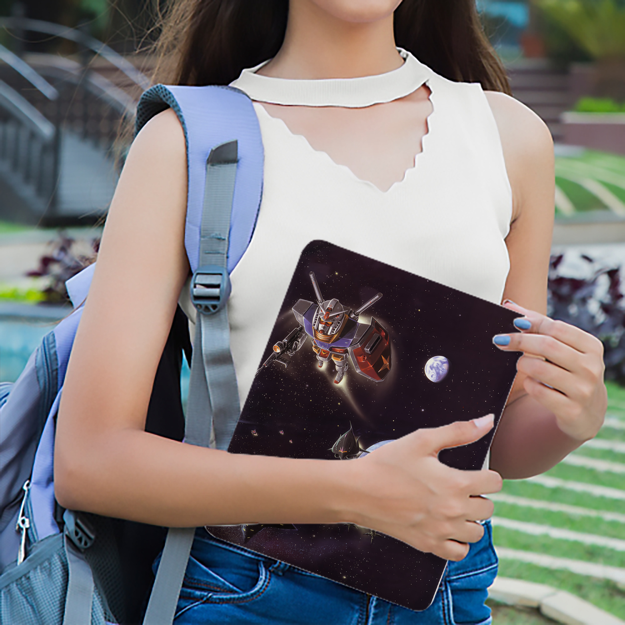機動戦士ガンダム Mobile Suit Gundam IPad ケース ブック型 PUレザー TPU 耐衝撃 軽量 薄型 ペン収納なし 全面保護 IPad 各モデル対応