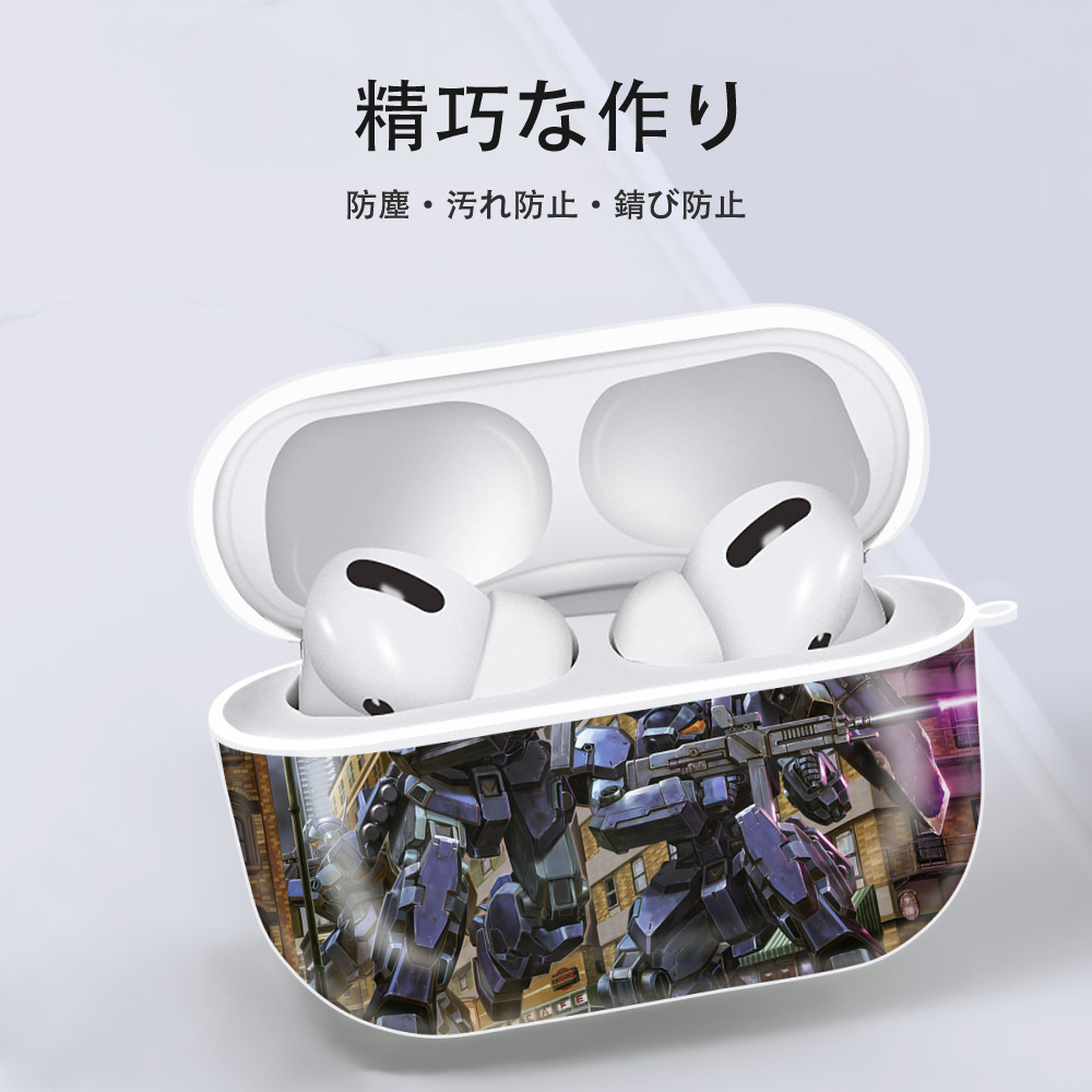 機動戦士ガンダム Mobile Suit Gundam 【AirPods Pro用】ハードシェル保護ケース 耐衝撃・防指紋・カラビナ付き商品仕様