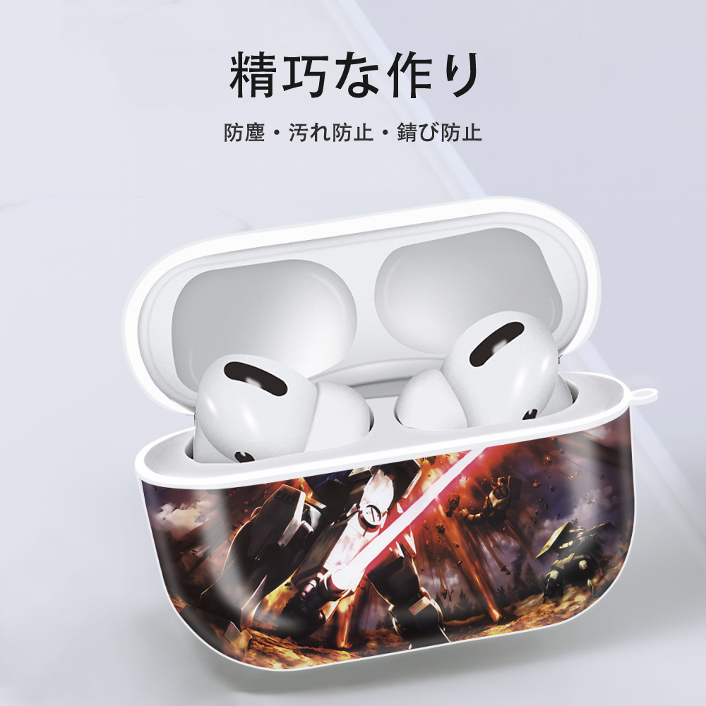 機動戦士ガンダム Mobile Suit Gundam 【AirPods Pro用】ハードシェル保護ケース 耐衝撃・防指紋・カラビナ付き商品仕様