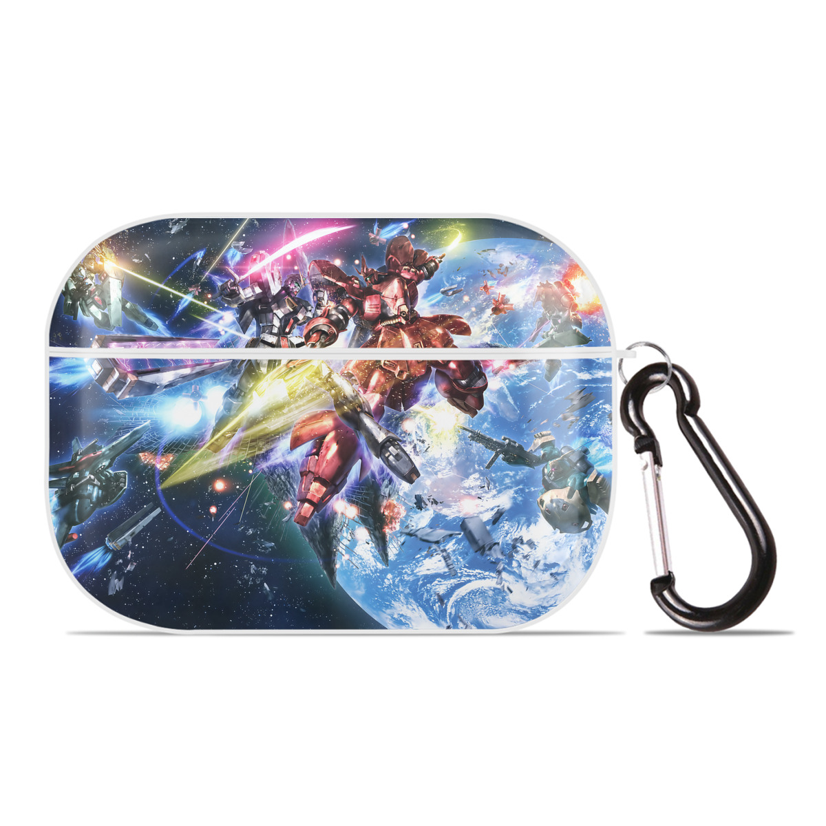 （画像用） 機動戦士ガンダム Mobile Suit Gundam 【AirPods Pro用】ハードシェル保護ケース 耐衝撃・防指紋・カラビナ付き商品仕様