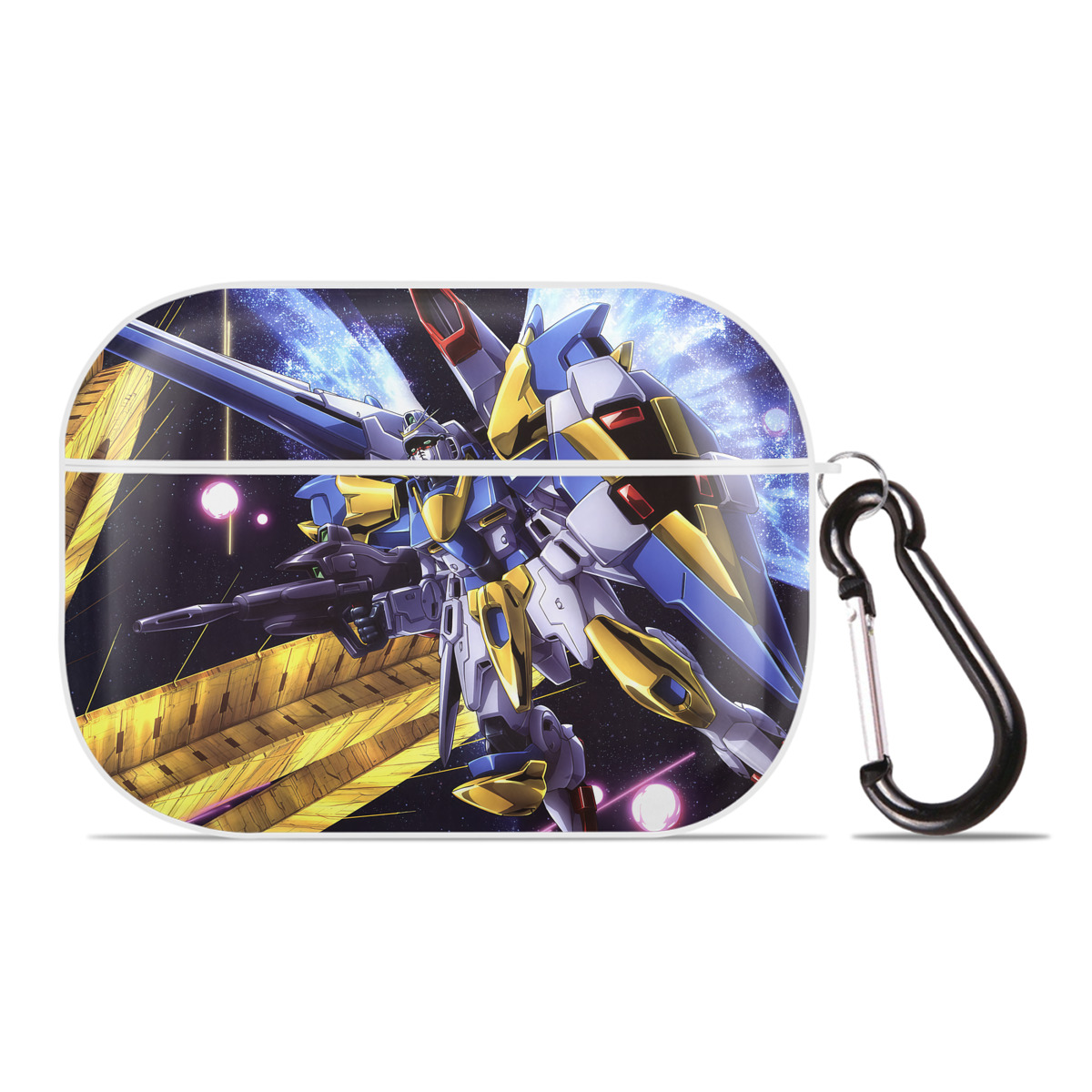 （画像用） 機動戦士ガンダム Mobile Suit Gundam 【AirPods Pro用】ハードシェル保護ケース 耐衝撃・防指紋・カラビナ付き商品仕様