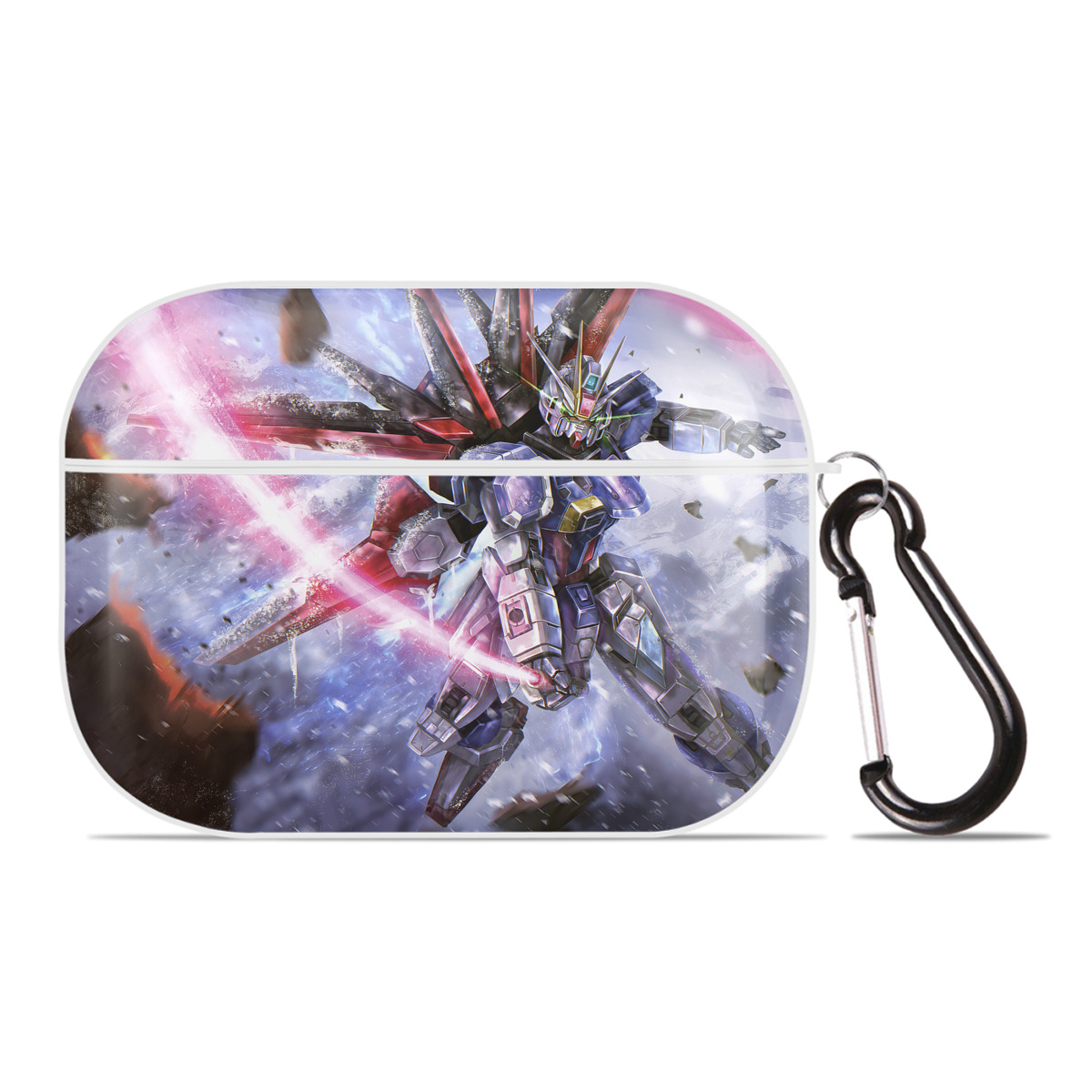 （画像用） 機動戦士ガンダム Mobile Suit Gundam 【AirPods Pro用】ハードシェル保護ケース 耐衝撃・防指紋・カラビナ付き商品仕様