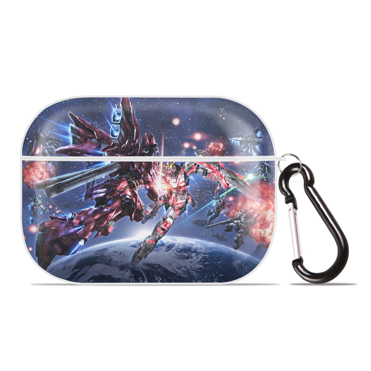 （画像用） 機動戦士ガンダム Mobile Suit Gundam 【AirPods Pro用】ハードシェル保護ケース 耐衝撃・防指紋・カラビナ付き商品仕様