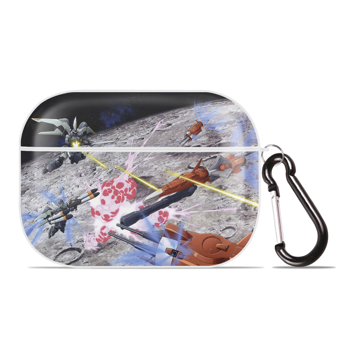 （画像用） 機動戦士ガンダム Mobile Suit Gundam 【AirPods Pro用】ハードシェル保護ケース 耐衝撃・防指紋・カラビナ付き商品仕様
