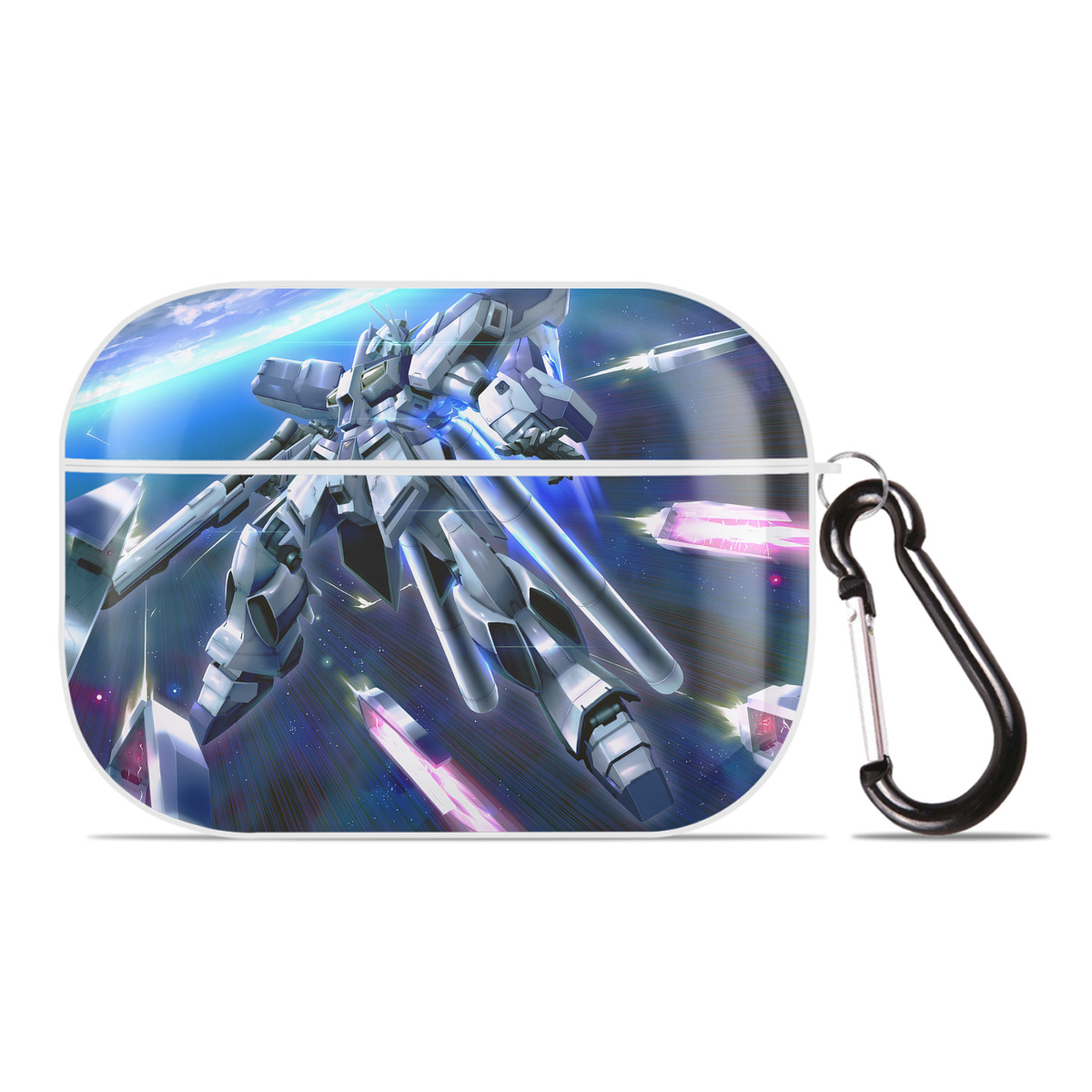 （画像用） 機動戦士ガンダム Mobile Suit Gundam 【AirPods Pro用】ハードシェル保護ケース 耐衝撃・防指紋・カラビナ付き商品仕様
