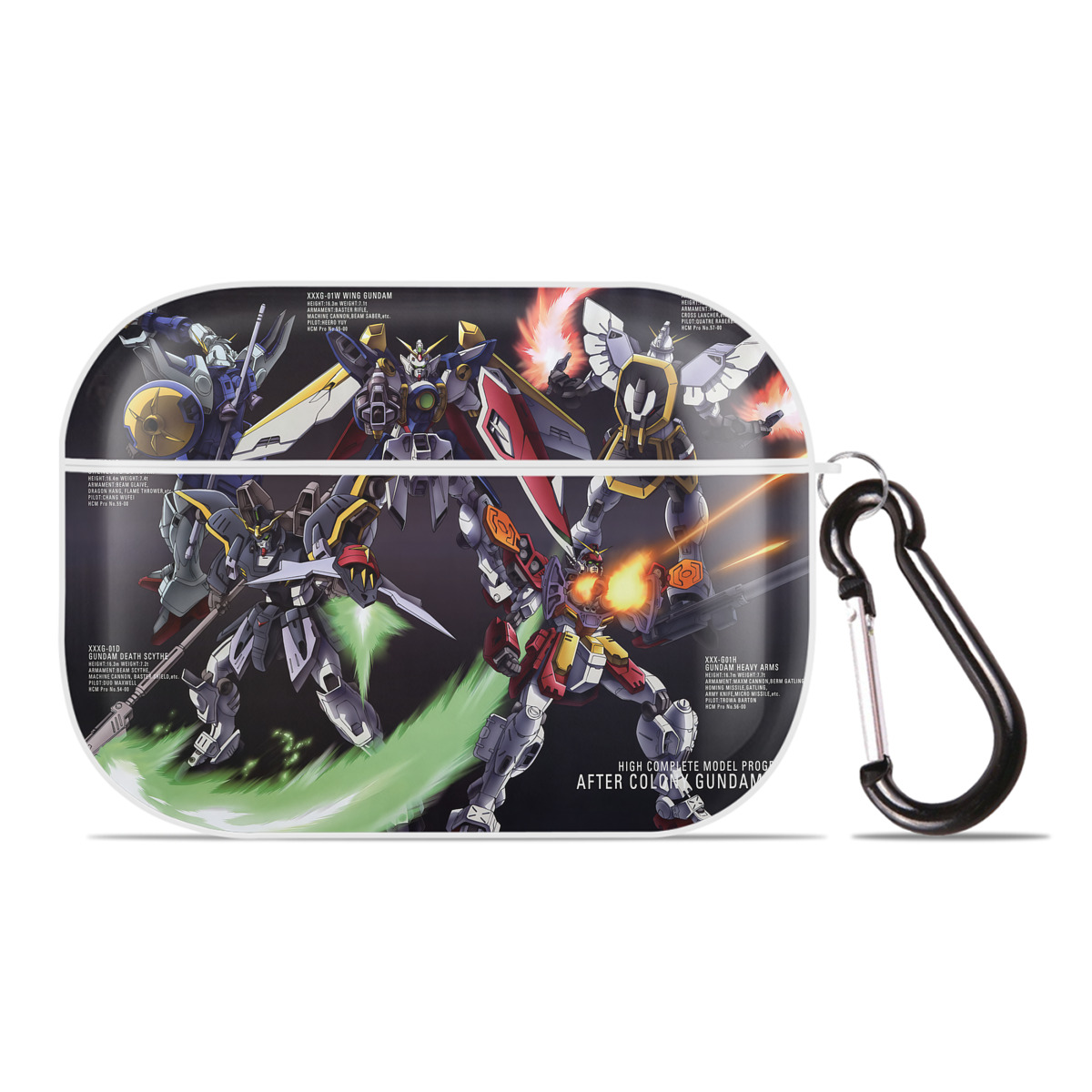 （画像用） 機動戦士ガンダム Mobile Suit Gundam 【AirPods Pro用】ハードシェル保護ケース 耐衝撃・防指紋・カラビナ付き商品仕様