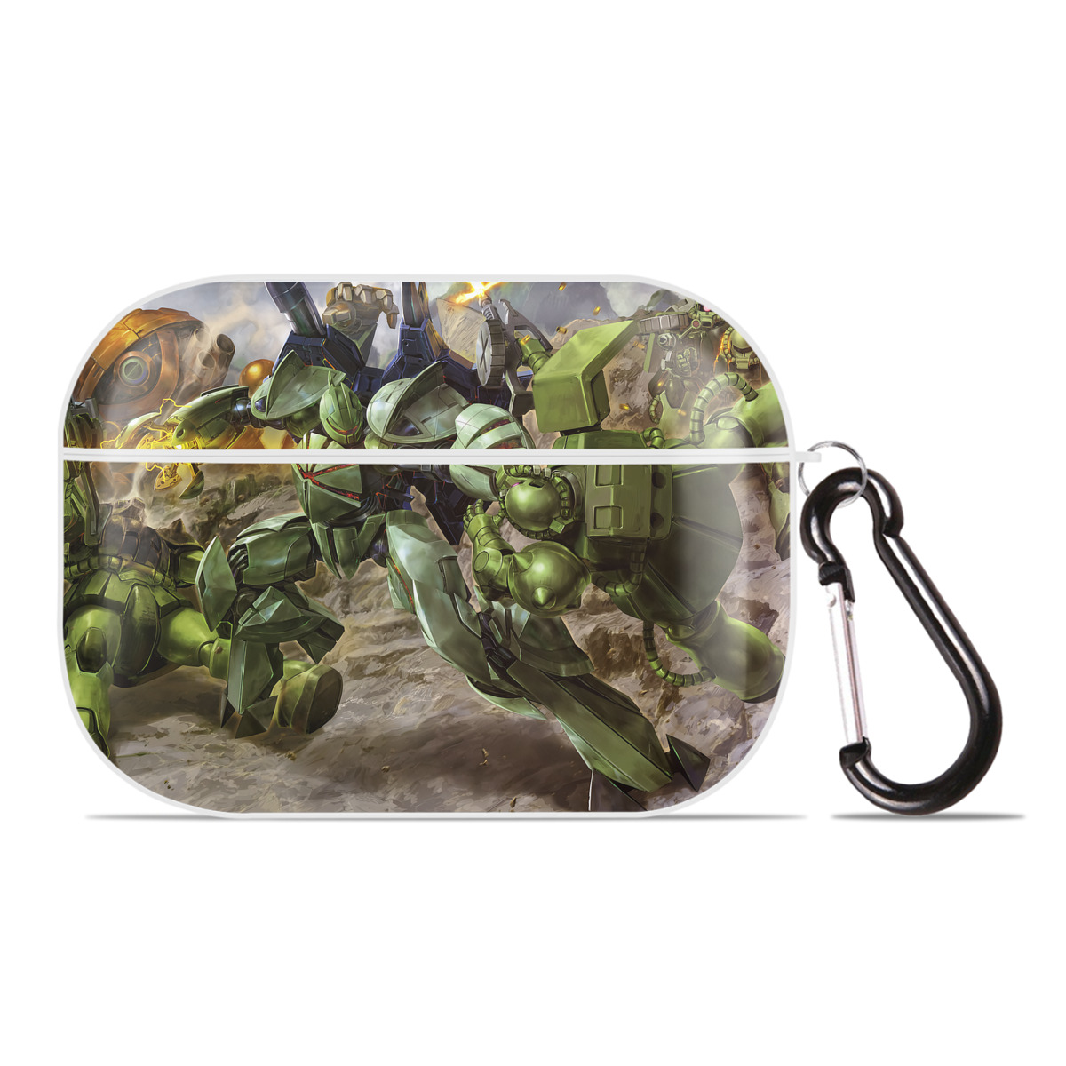 （画像用） 機動戦士ガンダム Mobile Suit Gundam 【AirPods Pro用】ハードシェル保護ケース 耐衝撃・防指紋・カラビナ付き商品仕様