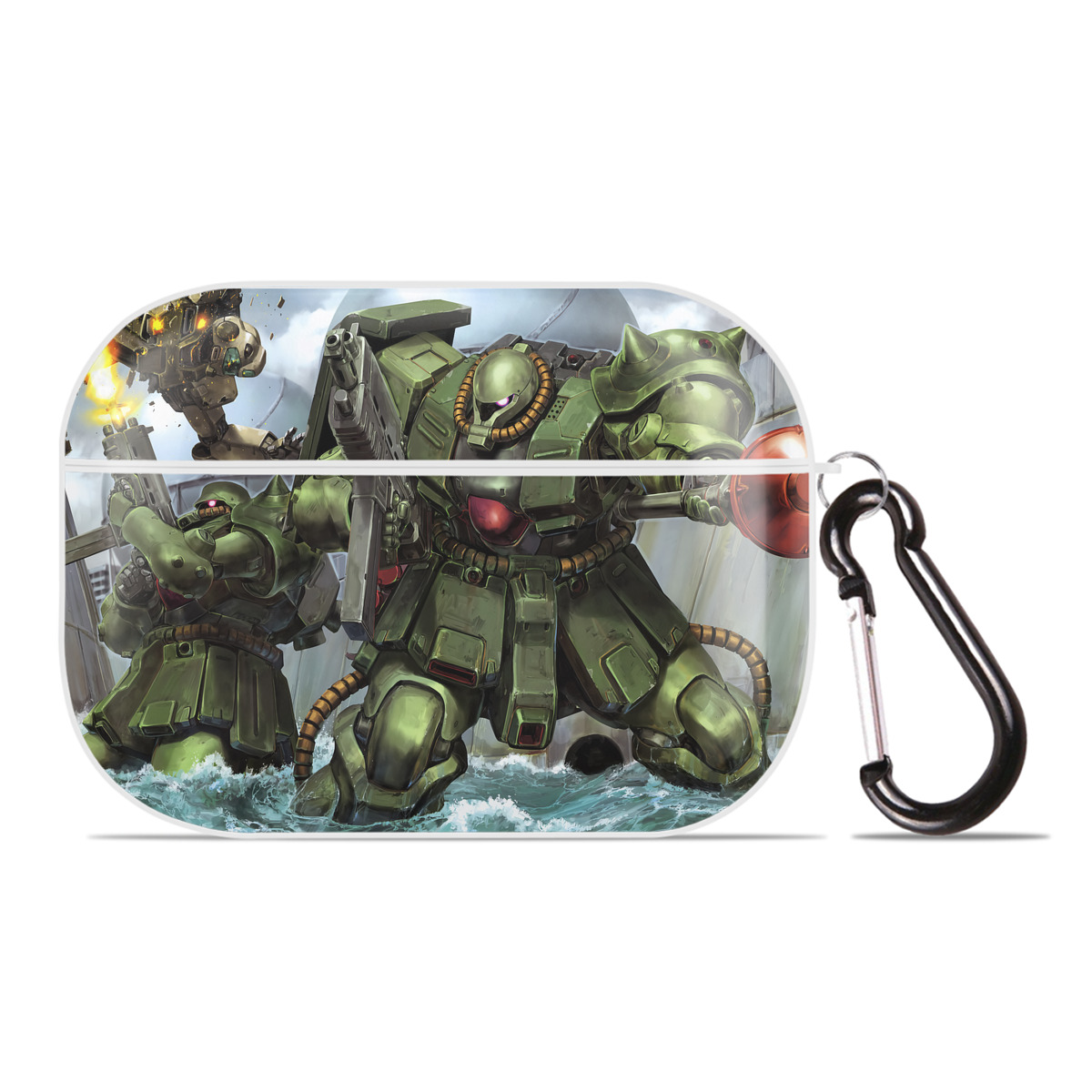（画像用） 機動戦士ガンダム Mobile Suit Gundam 【AirPods Pro用】ハードシェル保護ケース 耐衝撃・防指紋・カラビナ付き商品仕様