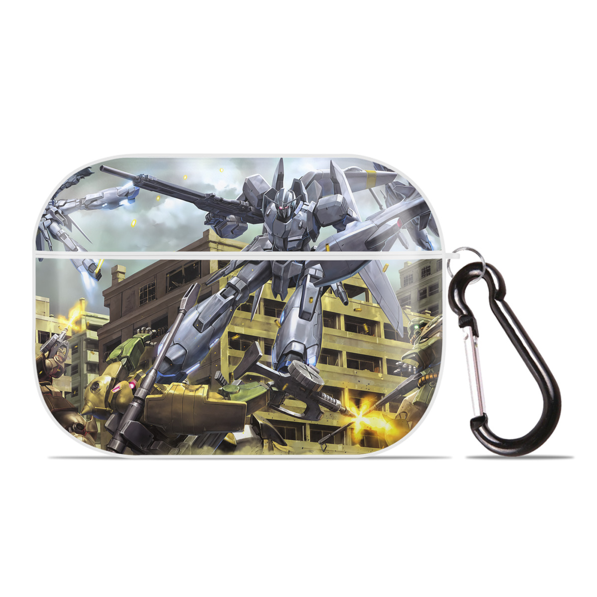（画像用） 機動戦士ガンダム Mobile Suit Gundam 【AirPods Pro用】ハードシェル保護ケース 耐衝撃・防指紋・カラビナ付き商品仕様