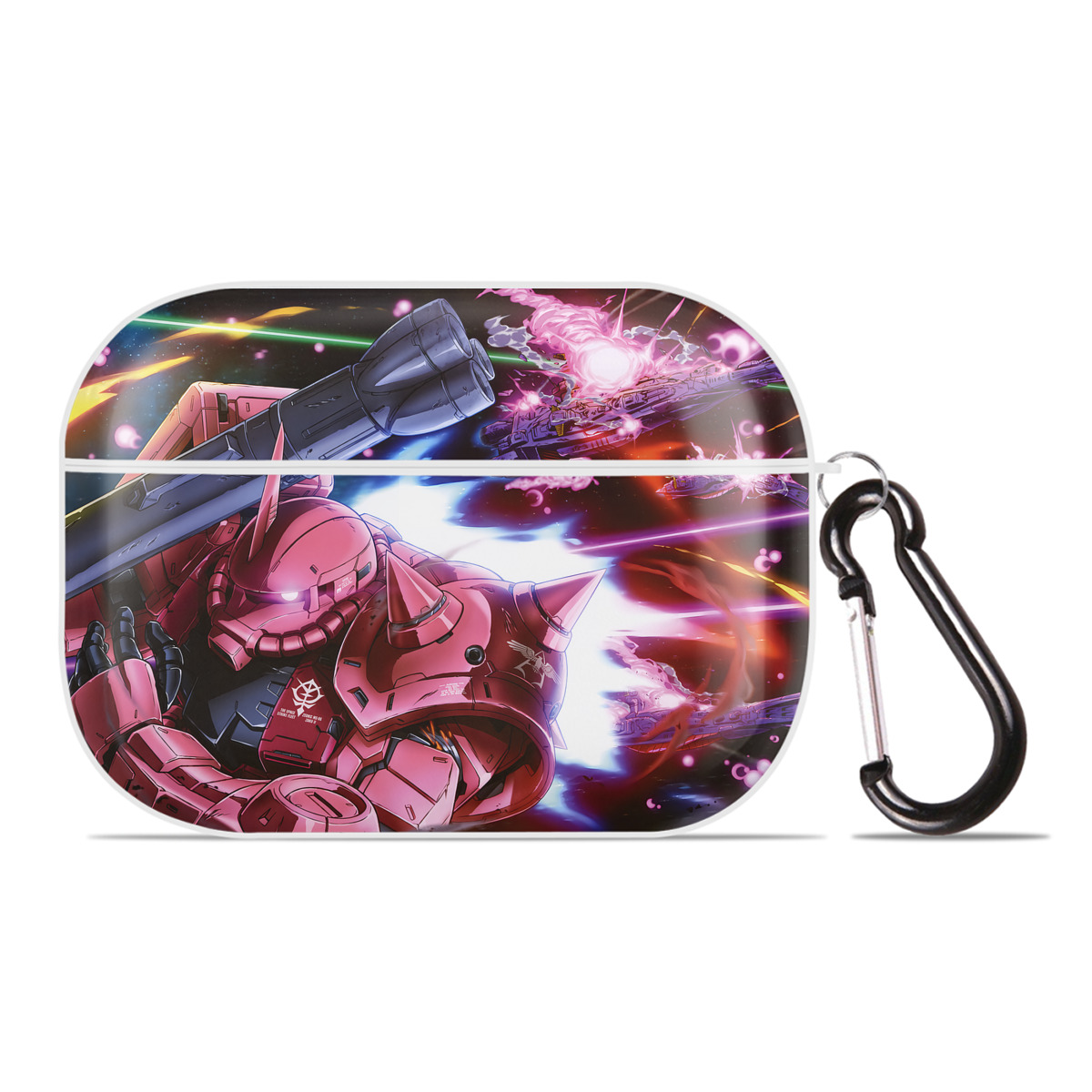 （画像用） 機動戦士ガンダム Mobile Suit Gundam 【AirPods Pro用】ハードシェル保護ケース 耐衝撃・防指紋・カラビナ付き商品仕様