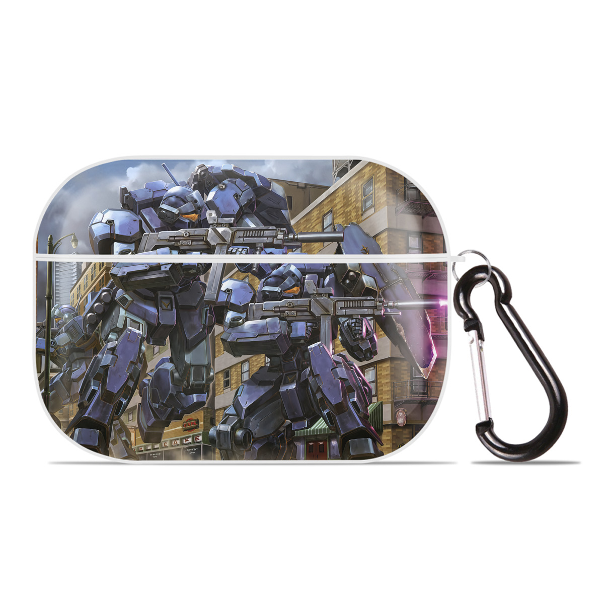 （画像用） 機動戦士ガンダム Mobile Suit Gundam 【AirPods Pro用】ハードシェル保護ケース 耐衝撃・防指紋・カラビナ付き商品仕様