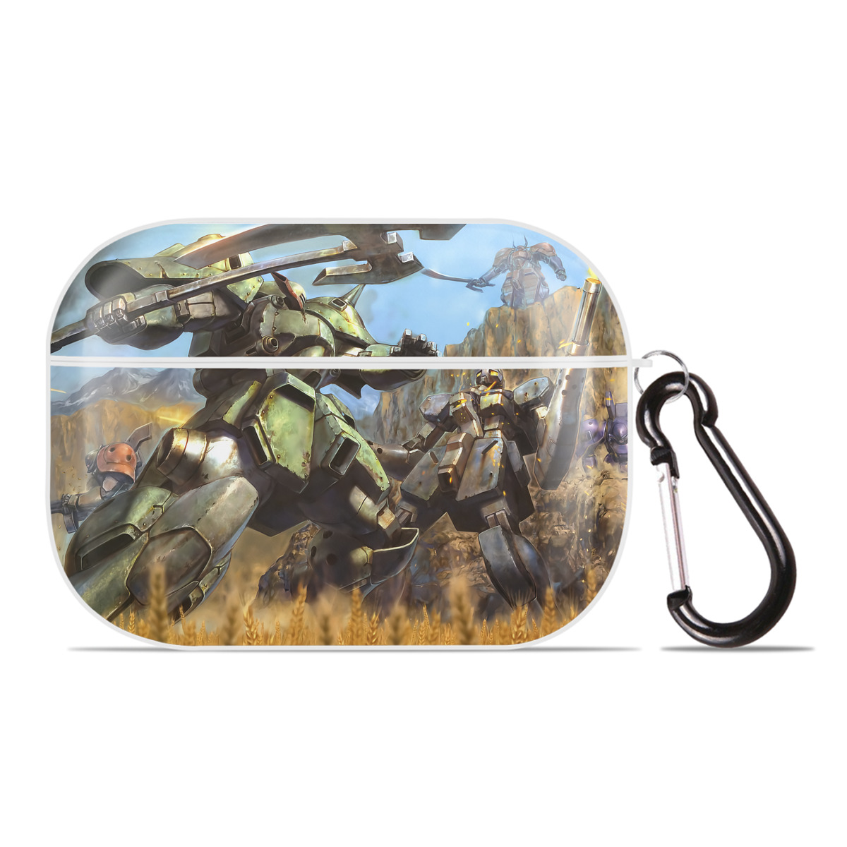 （画像用） 機動戦士ガンダム Mobile Suit Gundam 【AirPods Pro用】ハードシェル保護ケース 耐衝撃・防指紋・カラビナ付き商品仕様