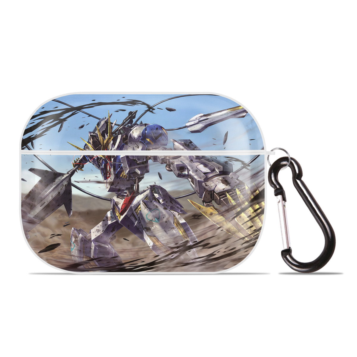 （画像用） 機動戦士ガンダム Mobile Suit Gundam 【AirPods Pro用】ハードシェル保護ケース 耐衝撃・防指紋・カラビナ付き商品仕様
