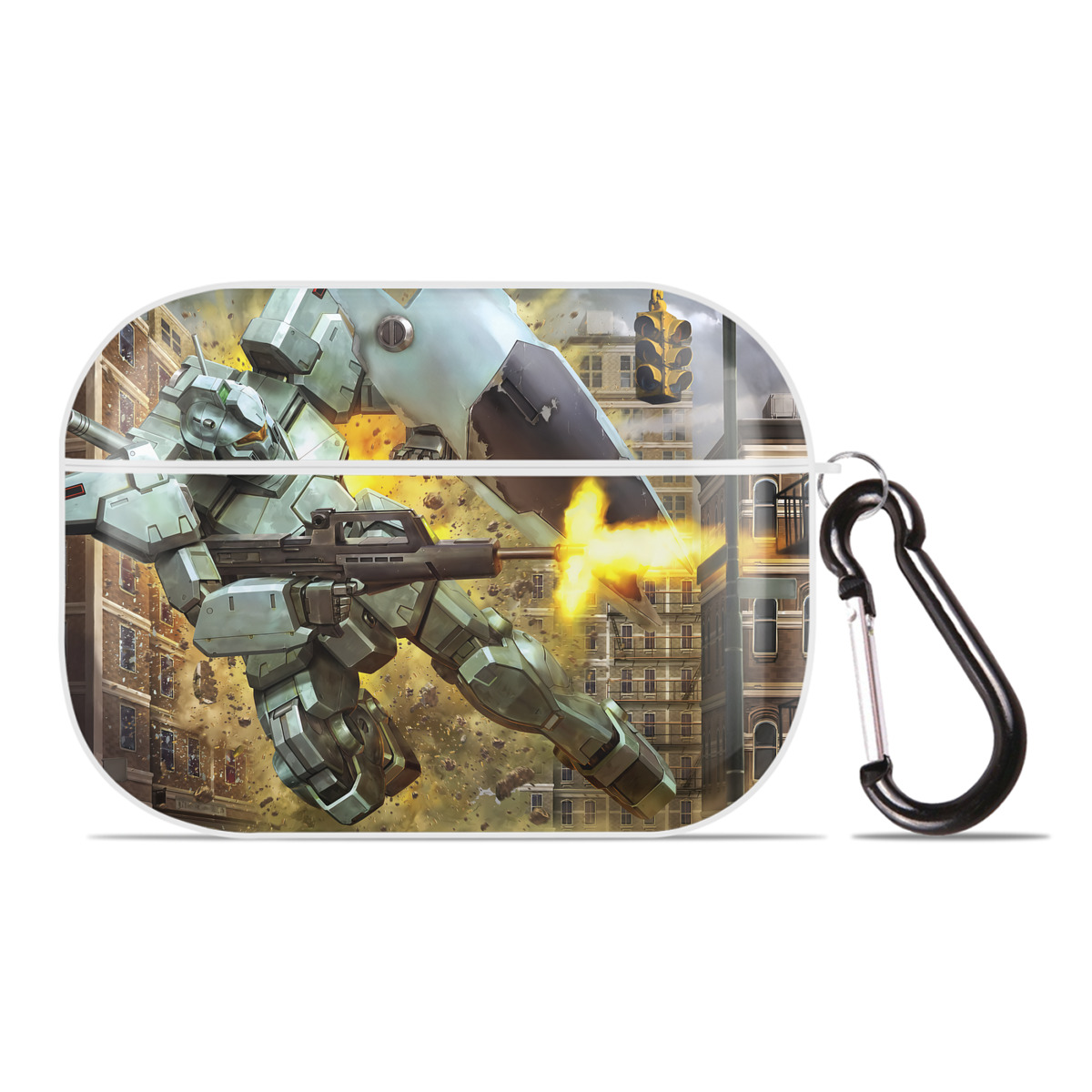 （画像用） 機動戦士ガンダム Mobile Suit Gundam 【AirPods Pro用】ハードシェル保護ケース 耐衝撃・防指紋・カラビナ付き商品仕様