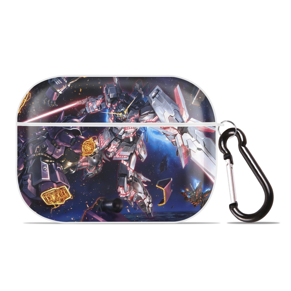 （画像用） 機動戦士ガンダム Mobile Suit Gundam 【AirPods Pro用】ハードシェル保護ケース 耐衝撃・防指紋・カラビナ付き商品仕様