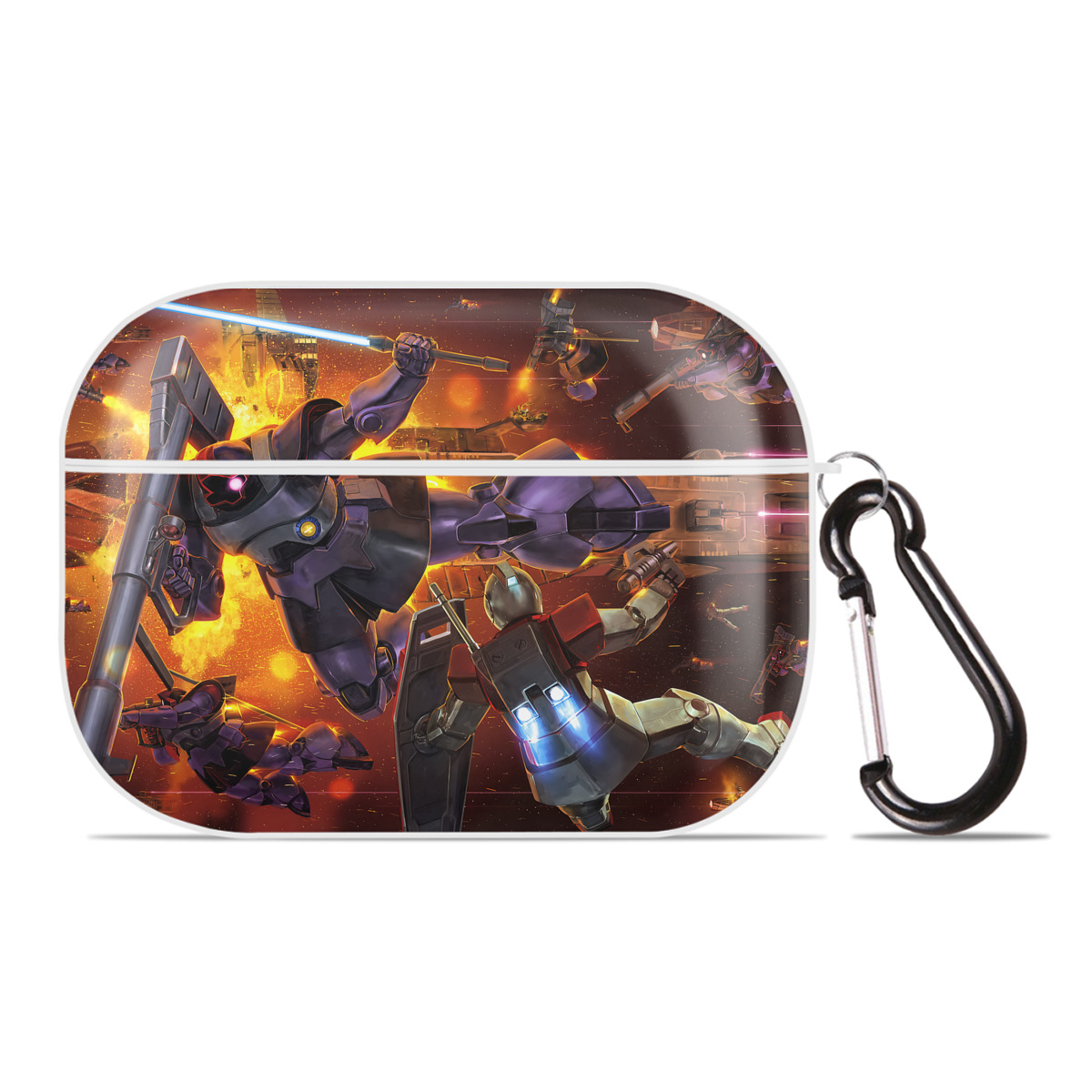（画像用） 機動戦士ガンダム Mobile Suit Gundam 【AirPods Pro用】ハードシェル保護ケース 耐衝撃・防指紋・カラビナ付き商品仕様