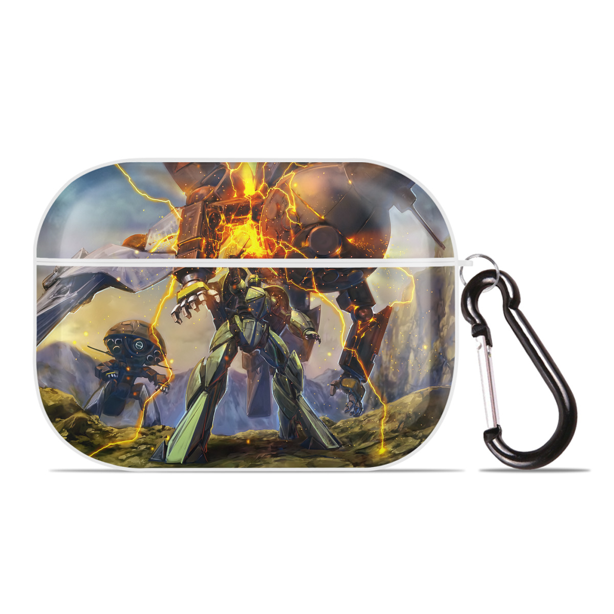 （画像用） 機動戦士ガンダム Mobile Suit Gundam 【AirPods Pro用】ハードシェル保護ケース 耐衝撃・防指紋・カラビナ付き商品仕様