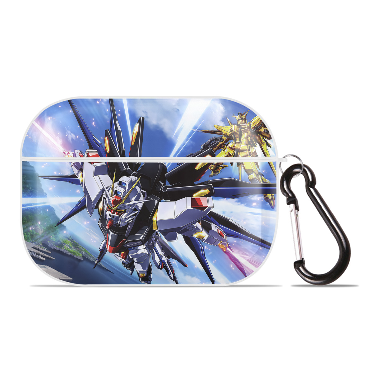 （画像用） 機動戦士ガンダム Mobile Suit Gundam 【AirPods Pro用】ハードシェル保護ケース 耐衝撃・防指紋・カラビナ付き商品仕様