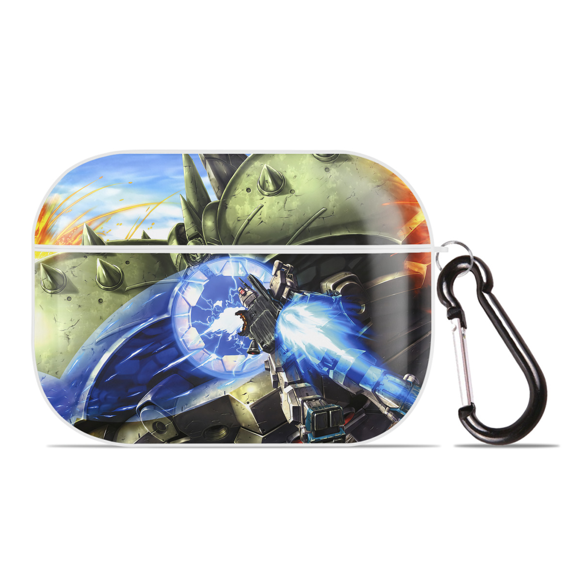 （画像用） 機動戦士ガンダム Mobile Suit Gundam 【AirPods Pro用】ハードシェル保護ケース 耐衝撃・防指紋・カラビナ付き商品仕様
