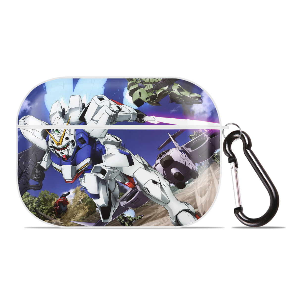 （画像用） 機動戦士ガンダム Mobile Suit Gundam 【AirPods Pro用】ハードシェル保護ケース 耐衝撃・防指紋・カラビナ付き商品仕様