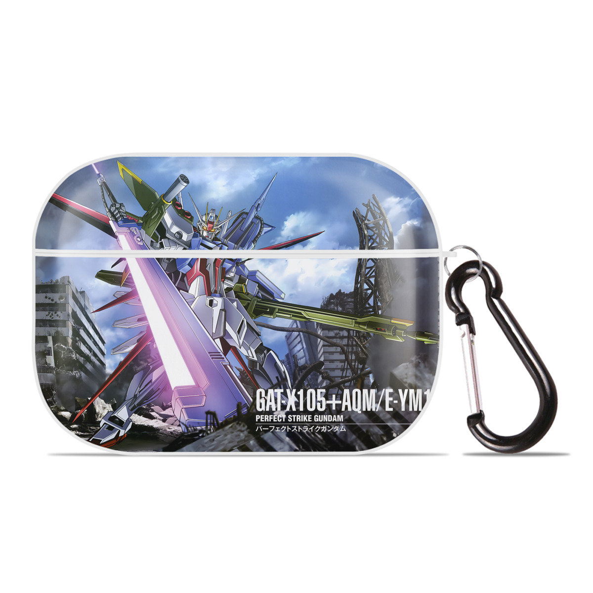 （画像用） 機動戦士ガンダム Mobile Suit Gundam 【AirPods Pro用】ハードシェル保護ケース 耐衝撃・防指紋・カラビナ付き商品仕様