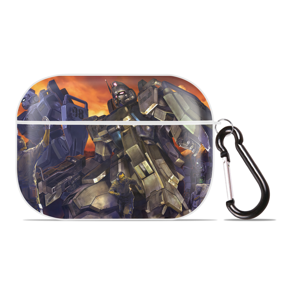 （画像用） 機動戦士ガンダム Mobile Suit Gundam 【AirPods Pro用】ハードシェル保護ケース 耐衝撃・防指紋・カラビナ付き商品仕様