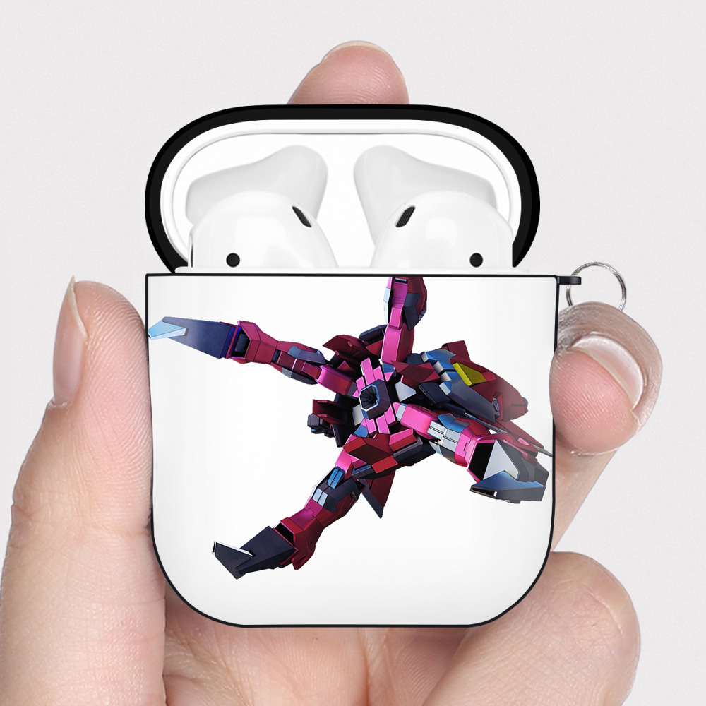 （画像用） 機動戦士ガンダム Mobile Suit Gundam AirPods 第2世代保護ケース ハードシェル ブラック 耐衝撃・防指紋・カラビナ付き