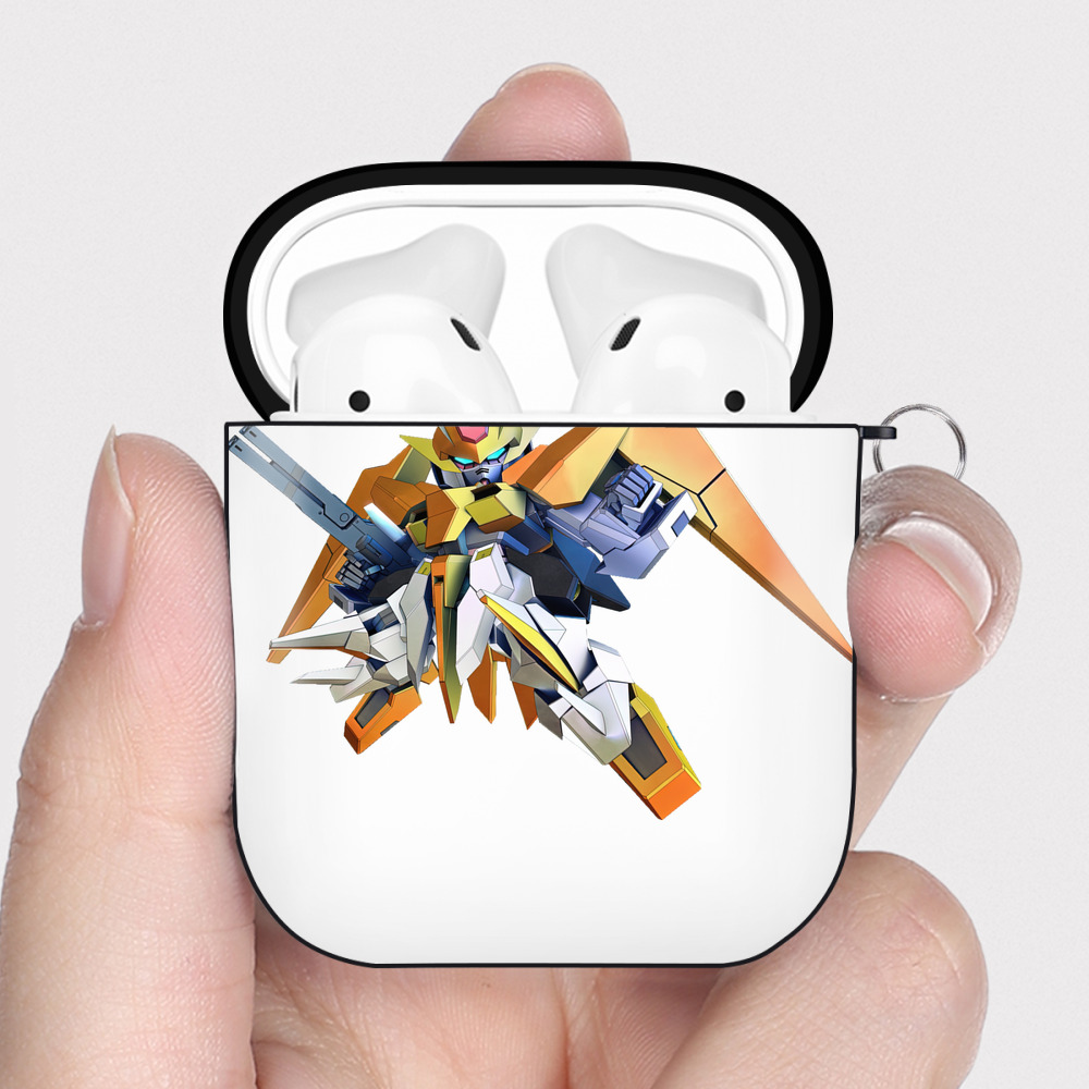 （画像用） 機動戦士ガンダム Mobile Suit Gundam AirPods 第2世代保護ケース ハードシェル ブラック 耐衝撃・防指紋・カラビナ付き