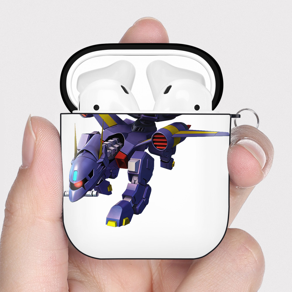 （画像用） 機動戦士ガンダム Mobile Suit Gundam AirPods 第2世代保護ケース ハードシェル ブラック 耐衝撃・防指紋・カラビナ付き