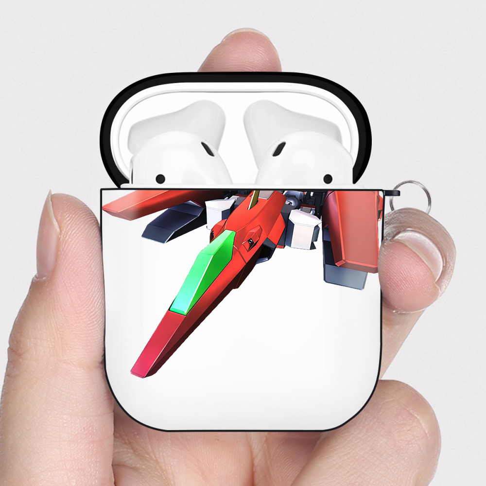 （画像用） 機動戦士ガンダム Mobile Suit Gundam AirPods 第2世代保護ケース ハードシェル ブラック 耐衝撃・防指紋・カラビナ付き