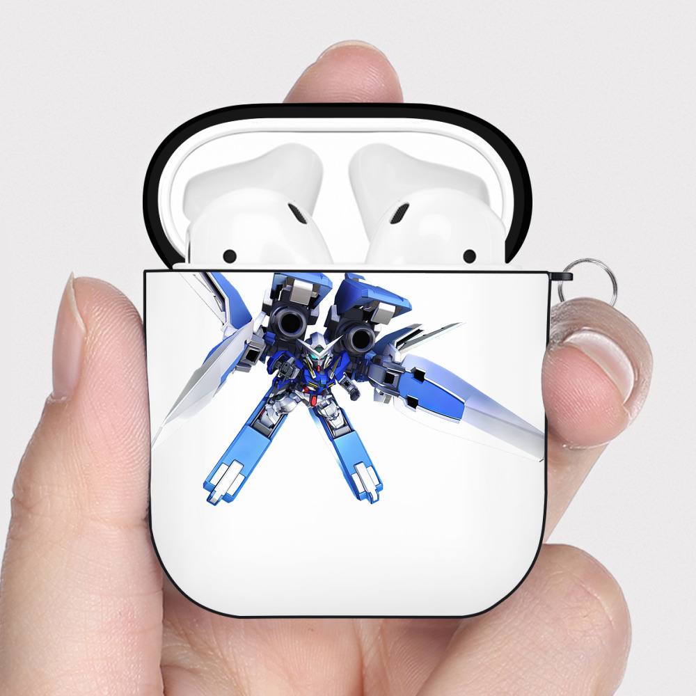 （画像用） 機動戦士ガンダム Mobile Suit Gundam AirPods 第2世代保護ケース ハードシェル ブラック 耐衝撃・防指紋・カラビナ付き