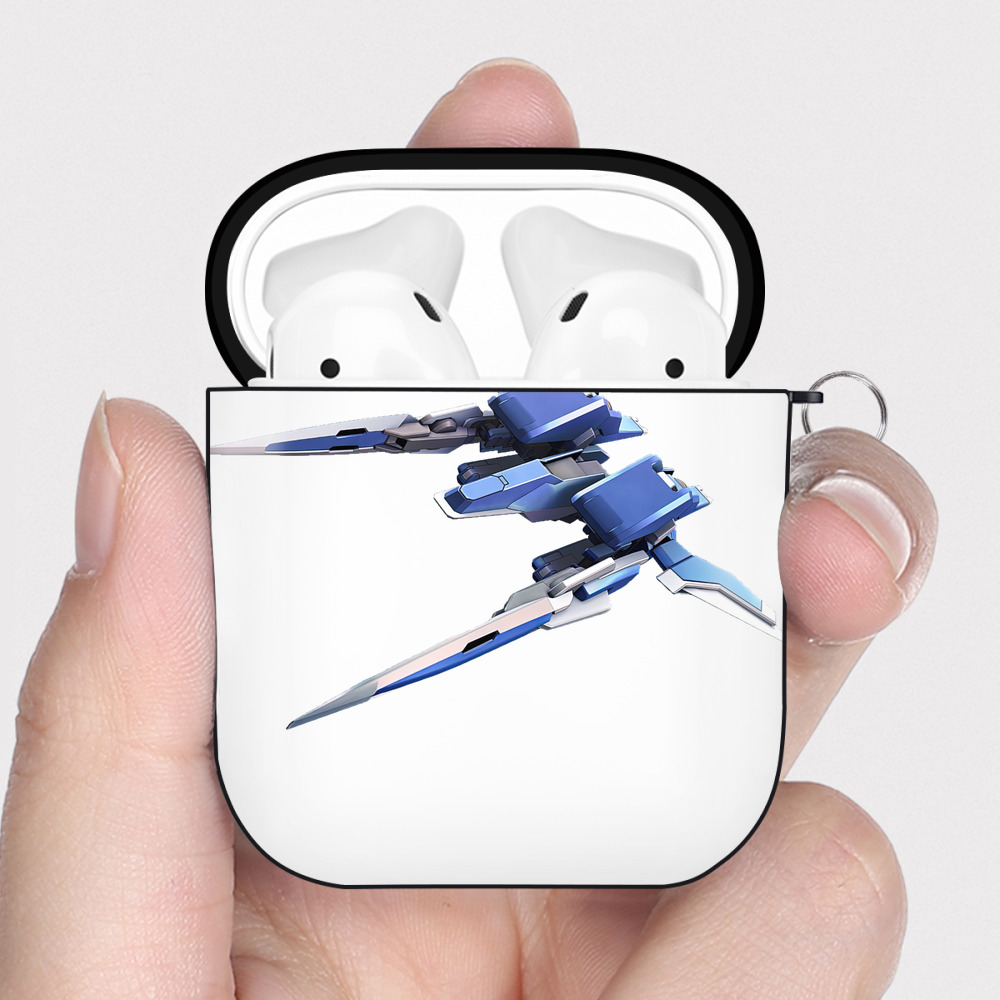 （画像用） 機動戦士ガンダム Mobile Suit Gundam AirPods 第2世代保護ケース ハードシェル ブラック 耐衝撃・防指紋・カラビナ付き